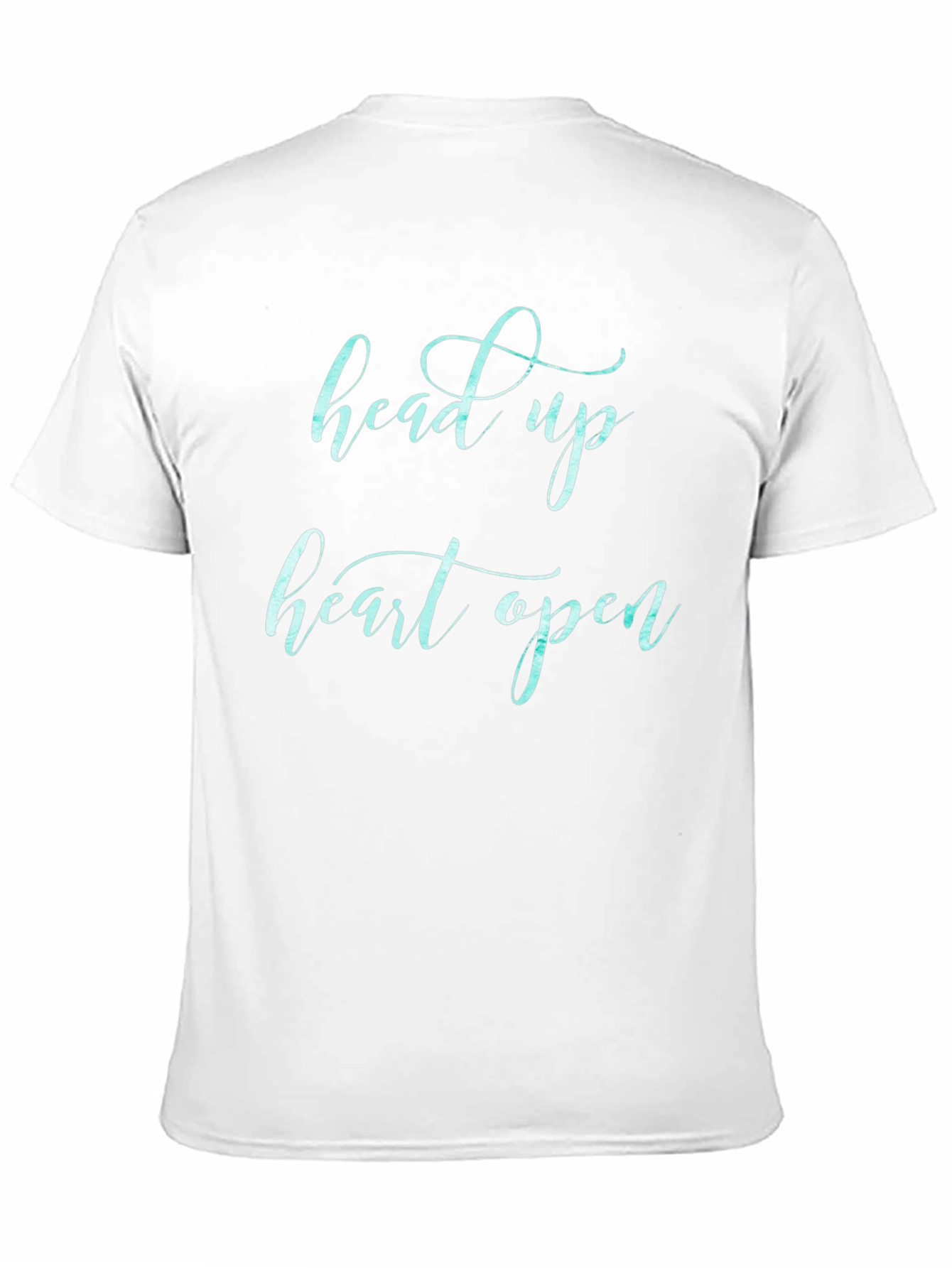 Head Up Heart Open Black Graphic Tee