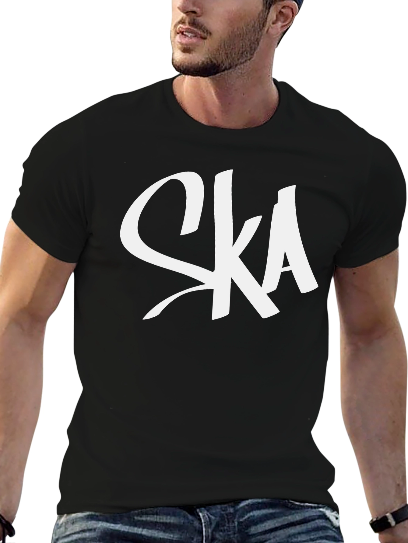 SKA Band T-Shirt - Black Cotton Graphic Tee