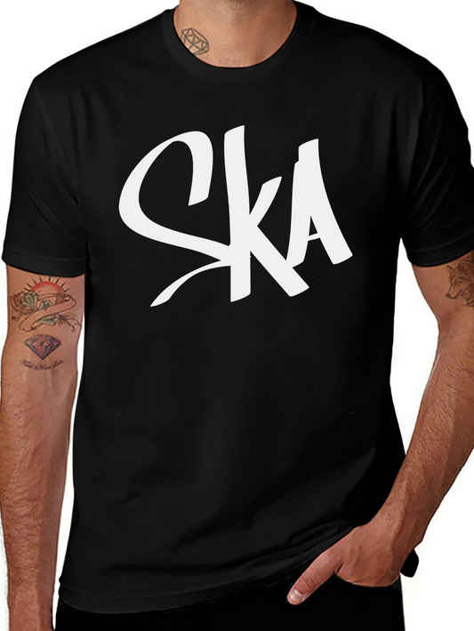 SKA Band T-Shirt - Black Cotton Graphic Tee