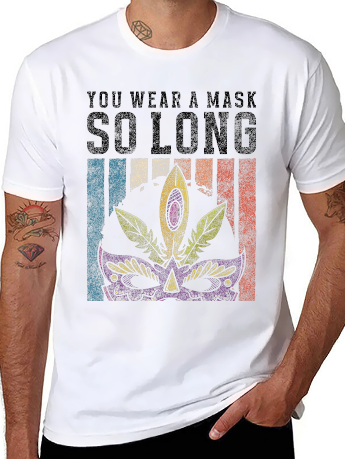 Mardi Gras Mask T-Shirt