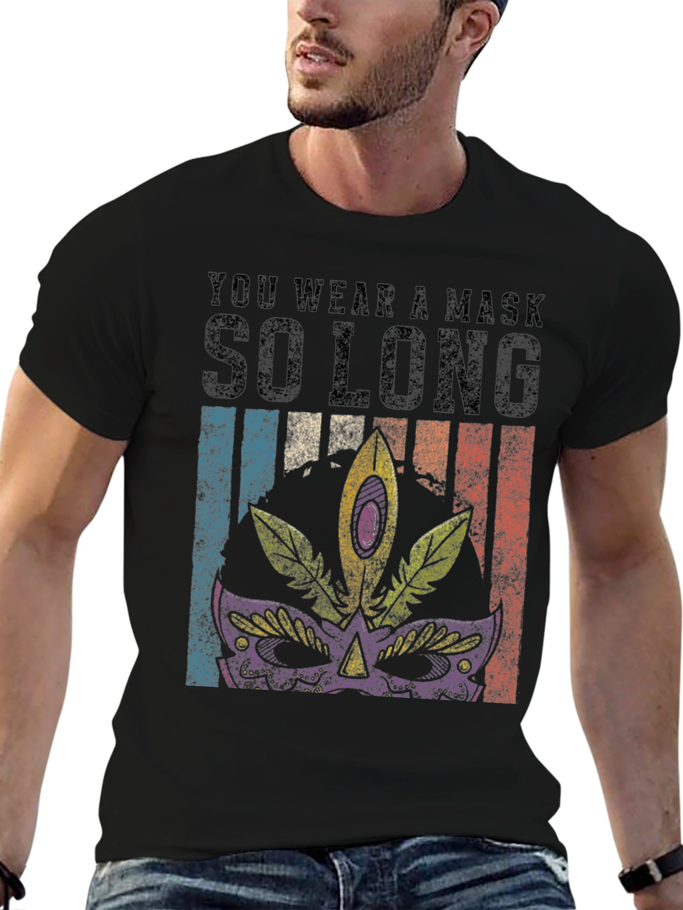Mardi Gras Mask T-Shirt
