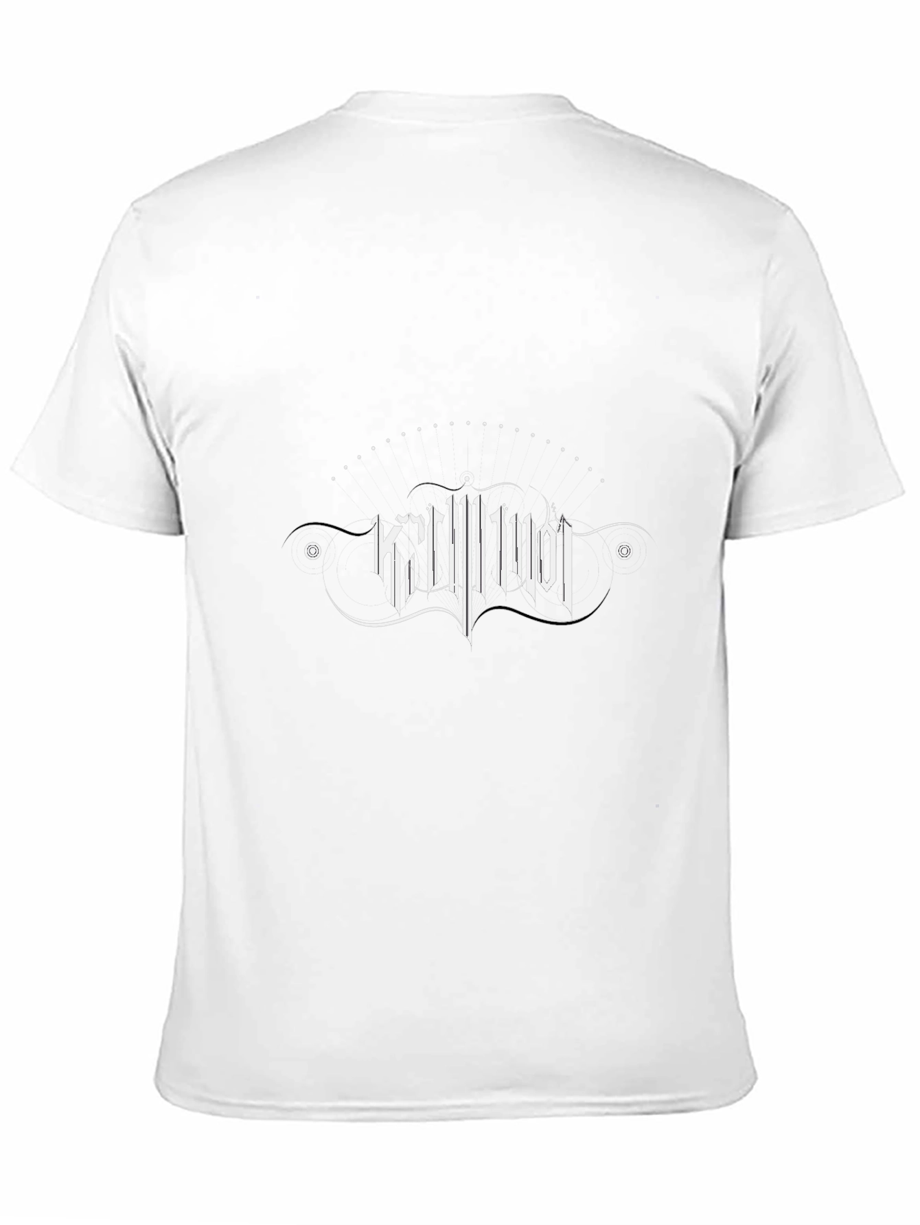 Kriminol Gothic Print Black T-Shirt