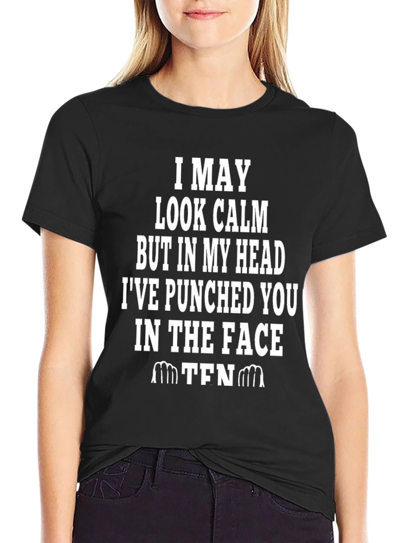 Funny I May Look Calm Graphic Tee