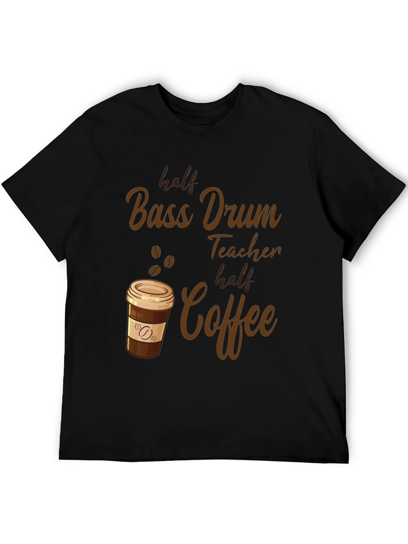 Bass Drum Teacher Coffee T-Shirt