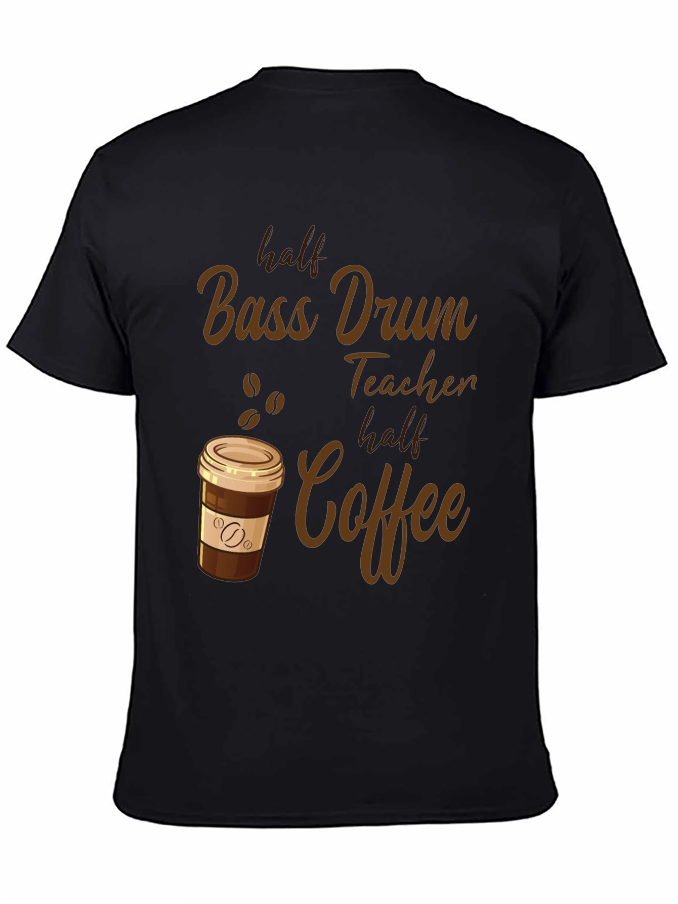 Bass Drum Teacher Coffee T-Shirt
