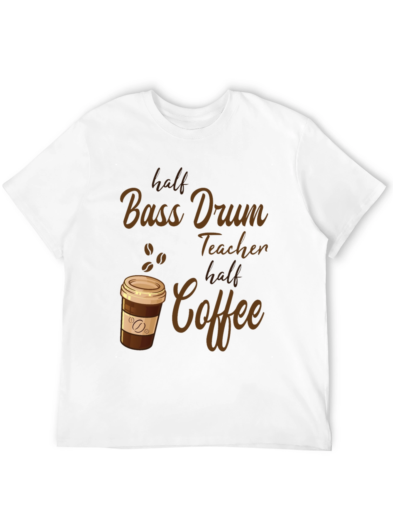 Bass Drum Teacher Coffee T-Shirt