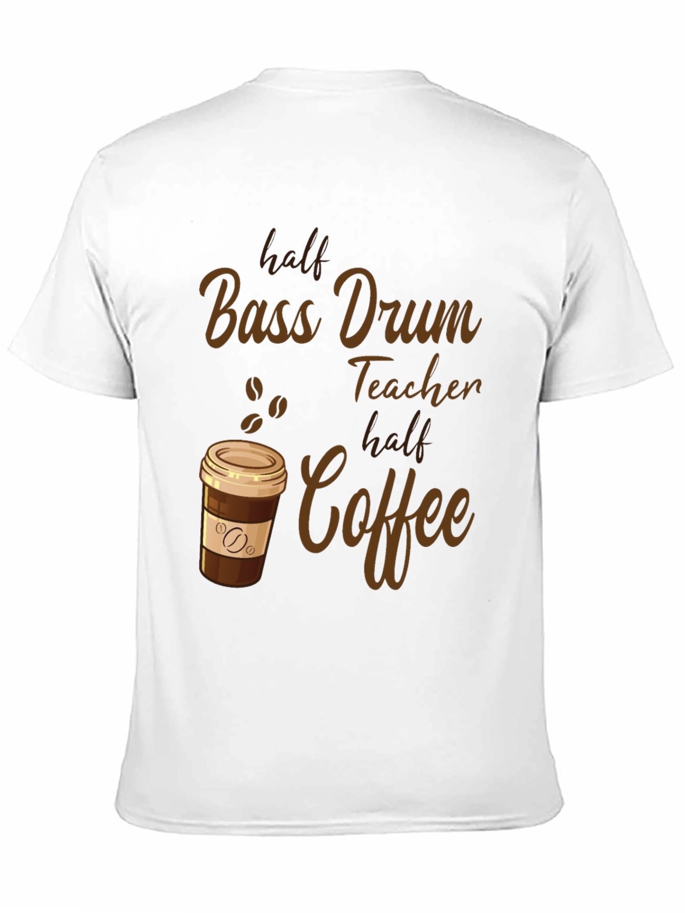 Bass Drum Teacher Coffee T-Shirt