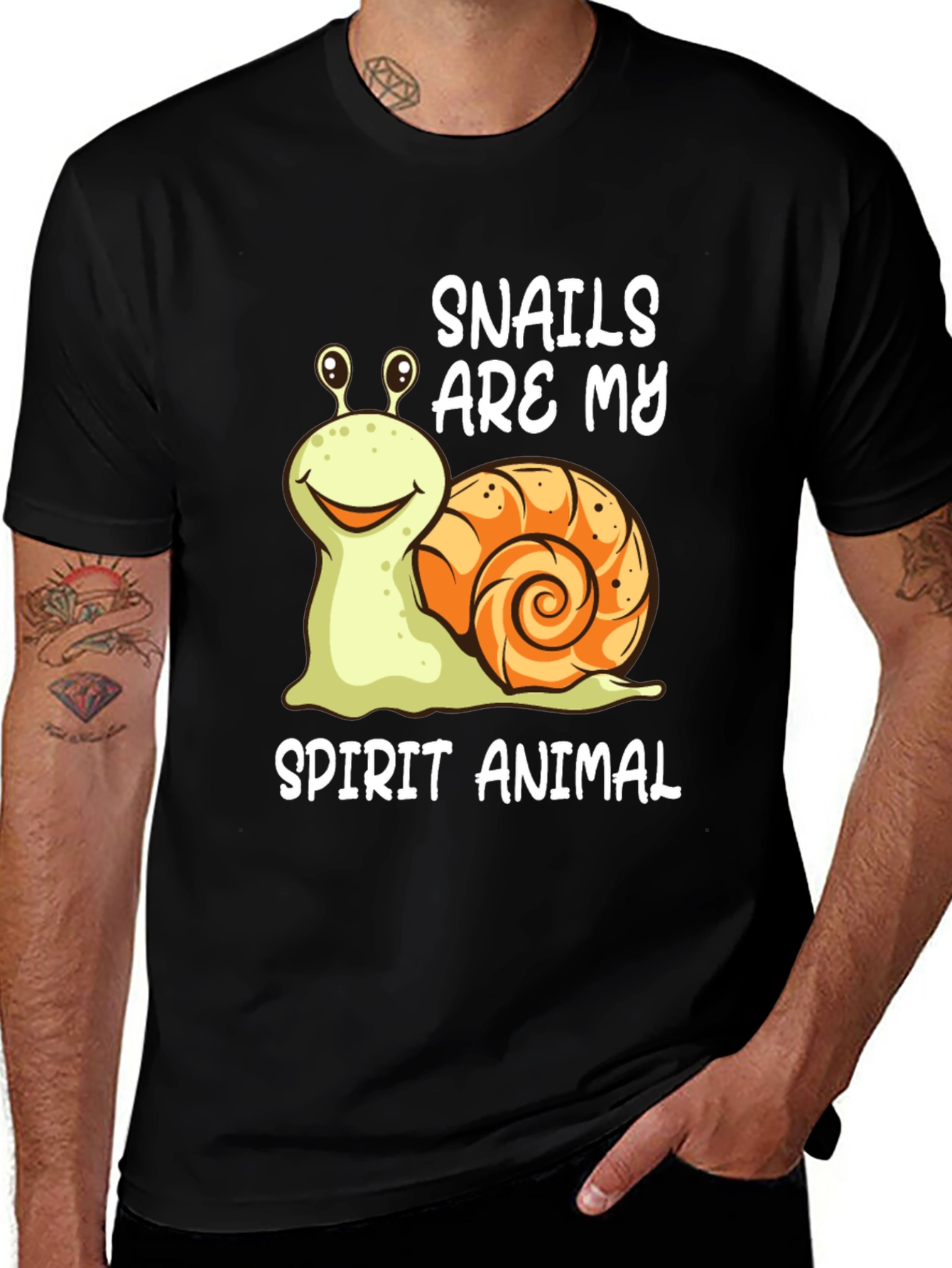Snails Are My Spirit Animal Funny T-Shirt