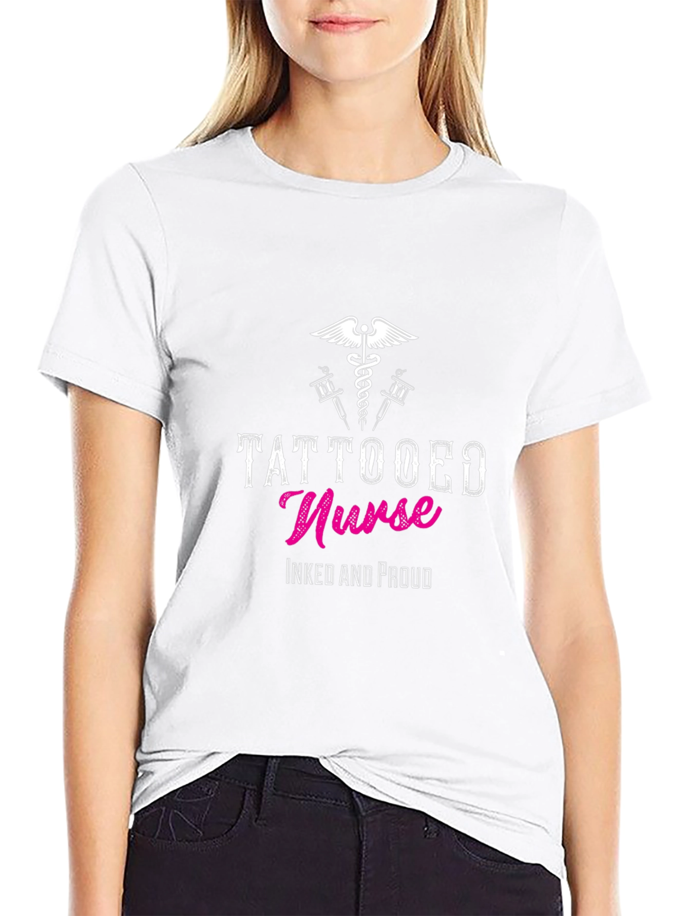 Tattooed Nurse T-Shirt - Inked and Proud Design
