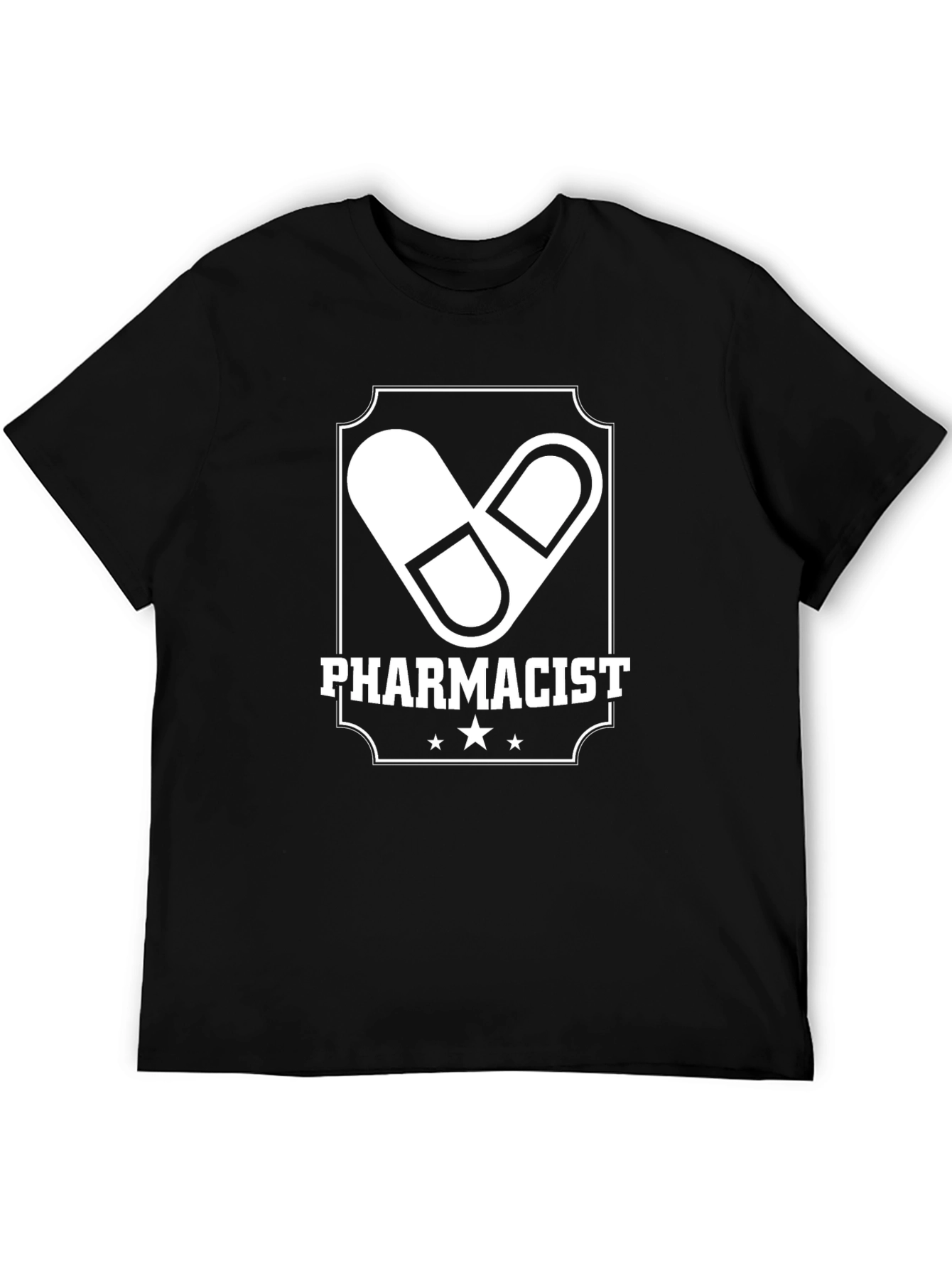 Pharmacist Pill Graphic Tee - Black
