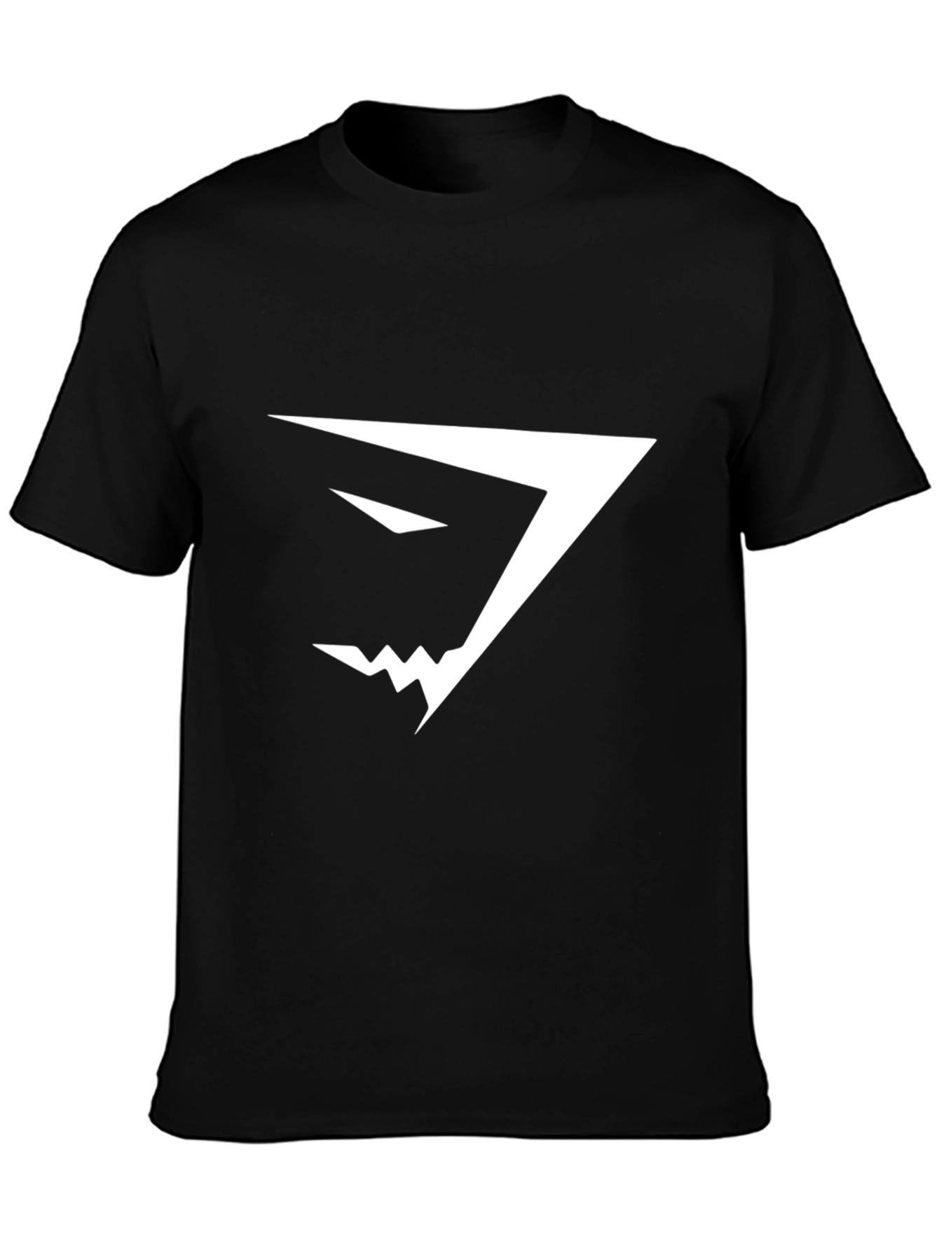 Mens Black T-Shirt with White Gym Logo