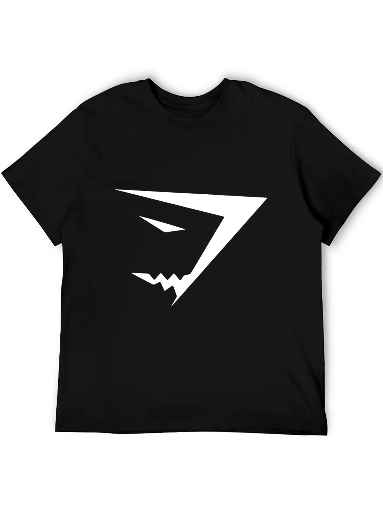 Mens Black T-Shirt with White Gym Logo