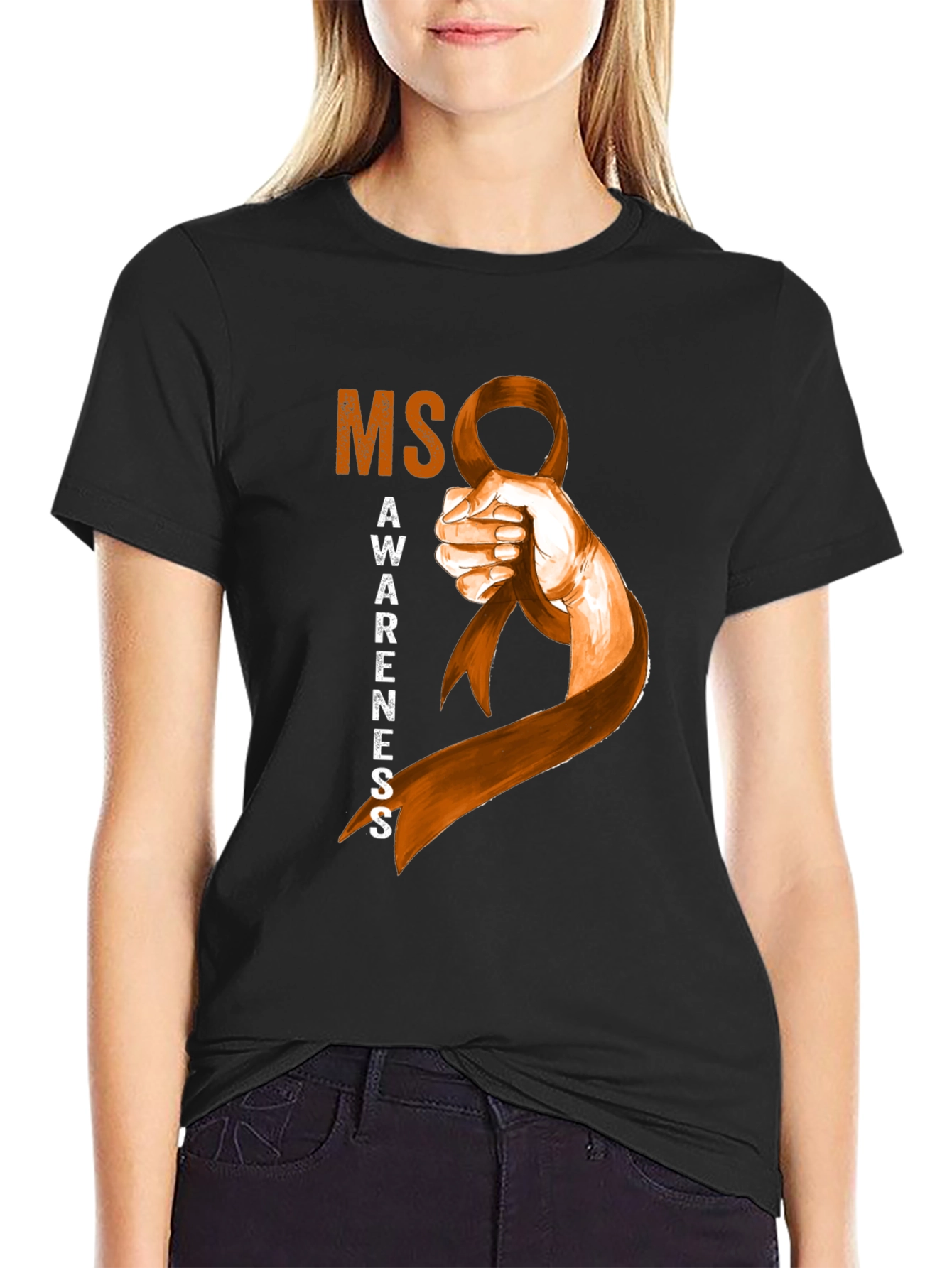MS Awareness Ribbon Graphic Tee