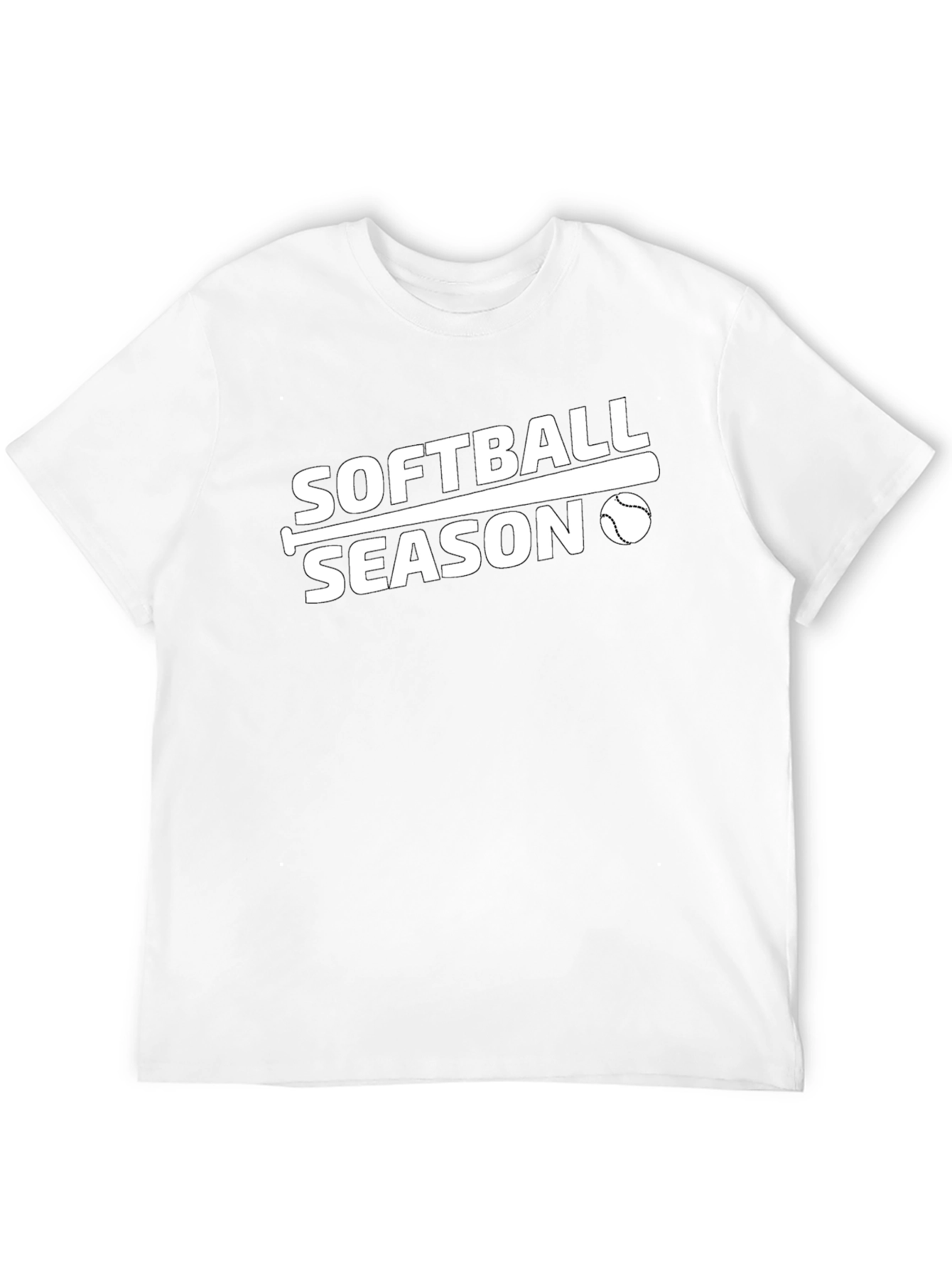 Softball Season T-Shirt - Black