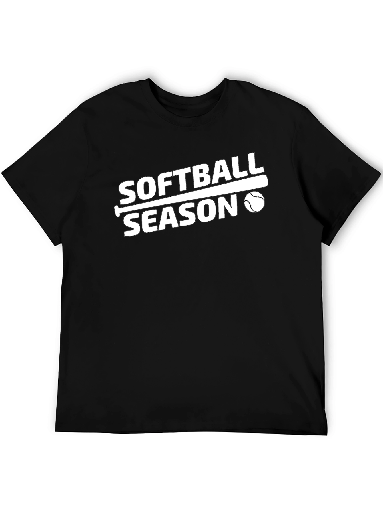 Softball Season T-Shirt - Black