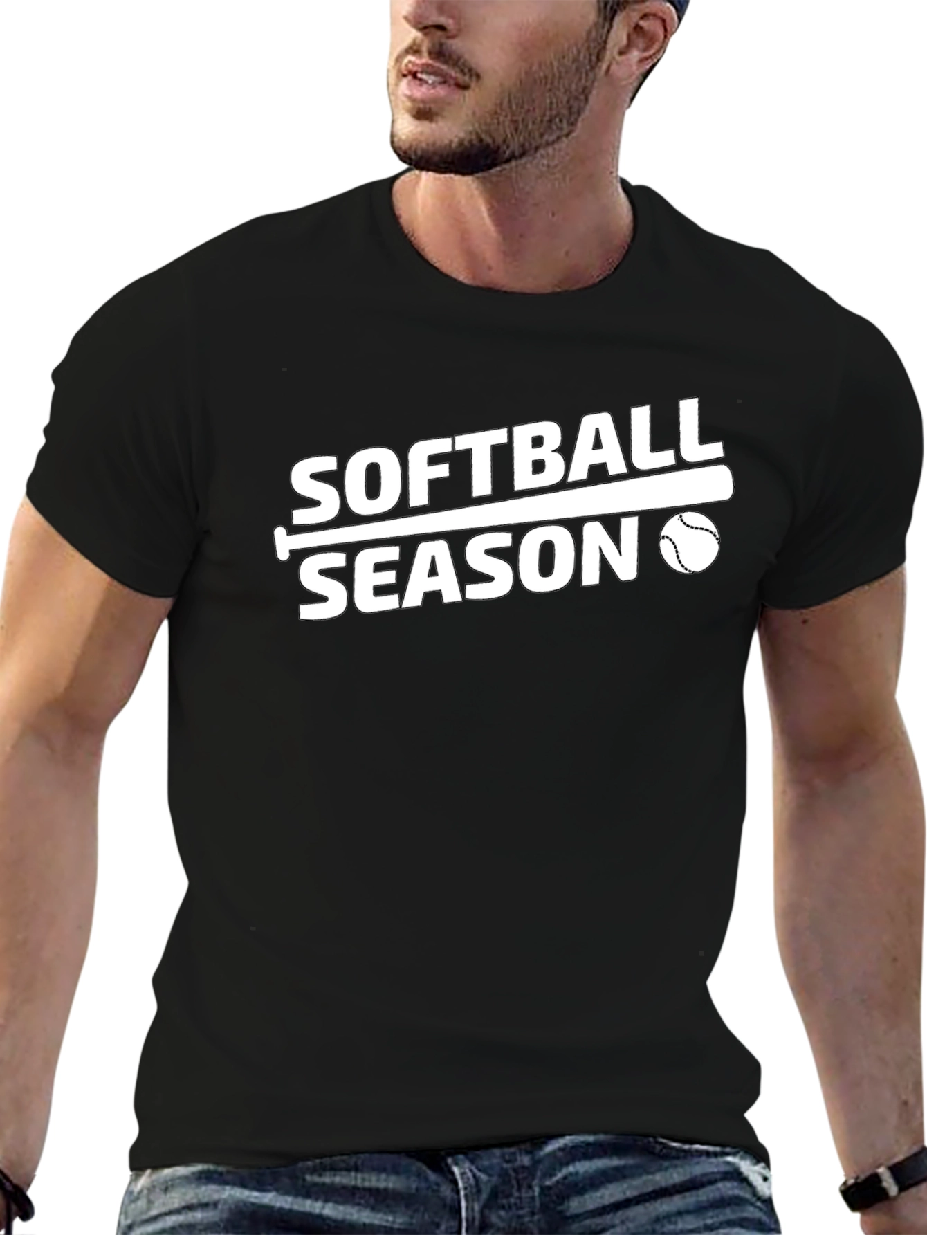 Softball Season T-Shirt - Black