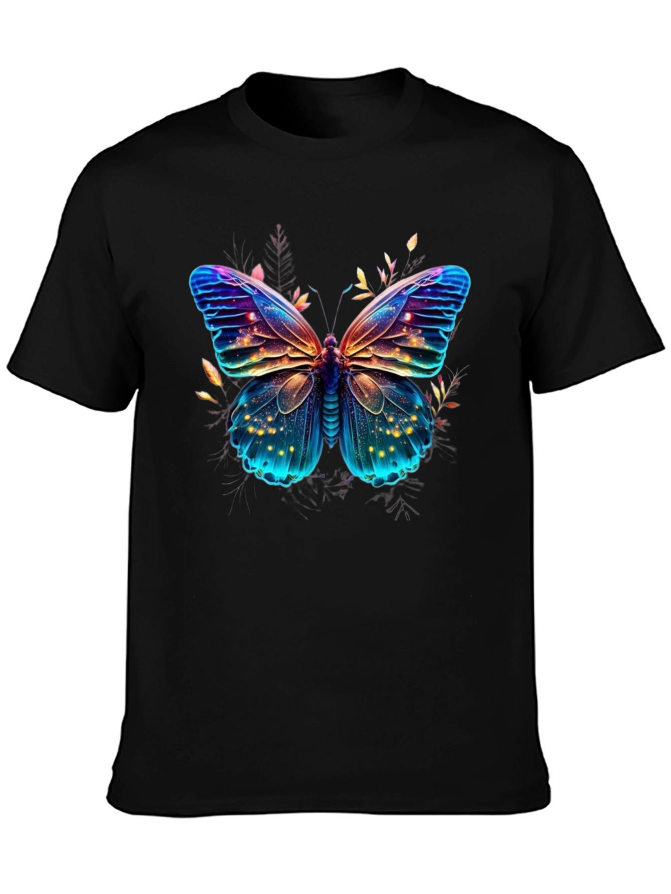 Butterfly Graphic Print Mens T-Shirt