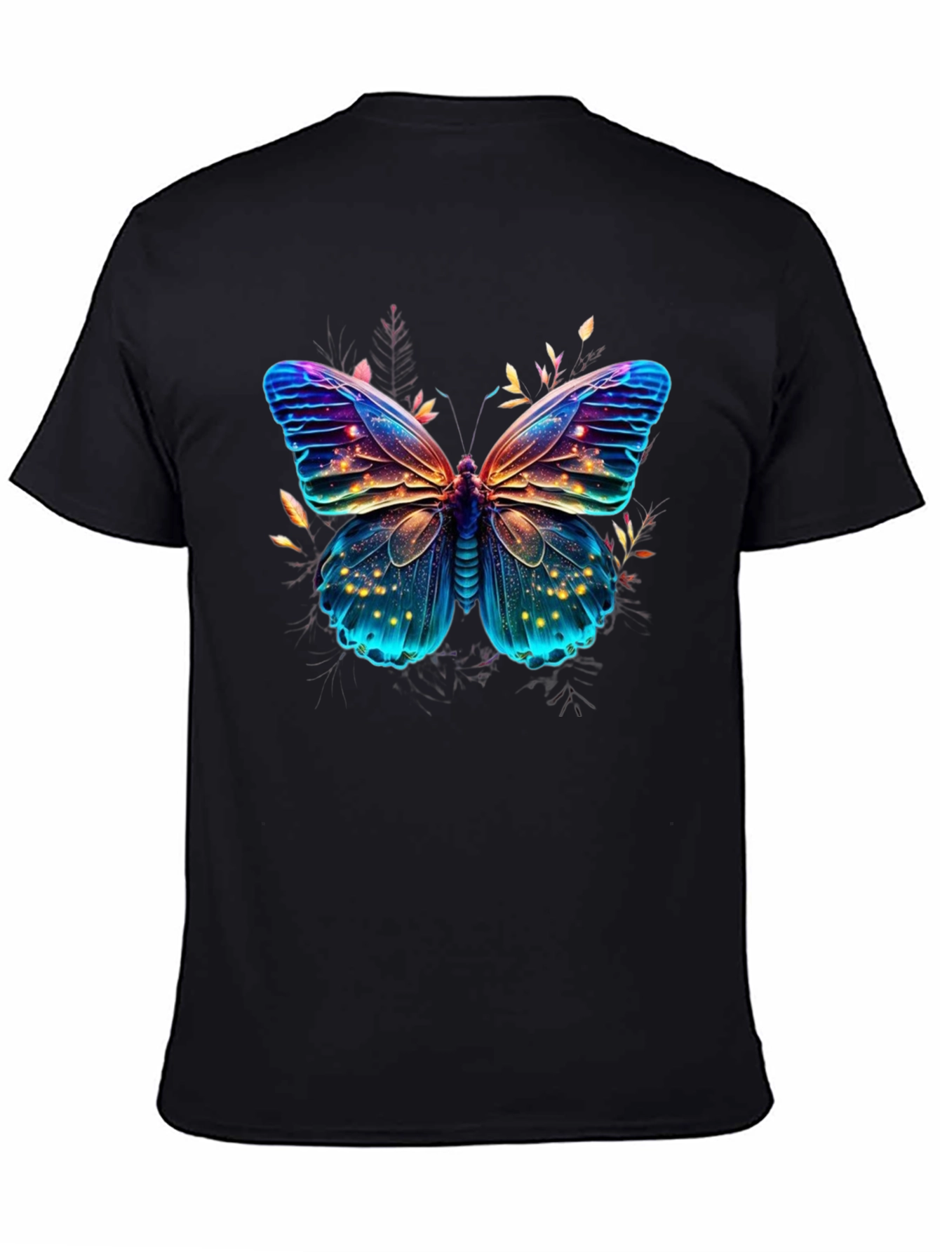 Butterfly Graphic Print Mens T-Shirt