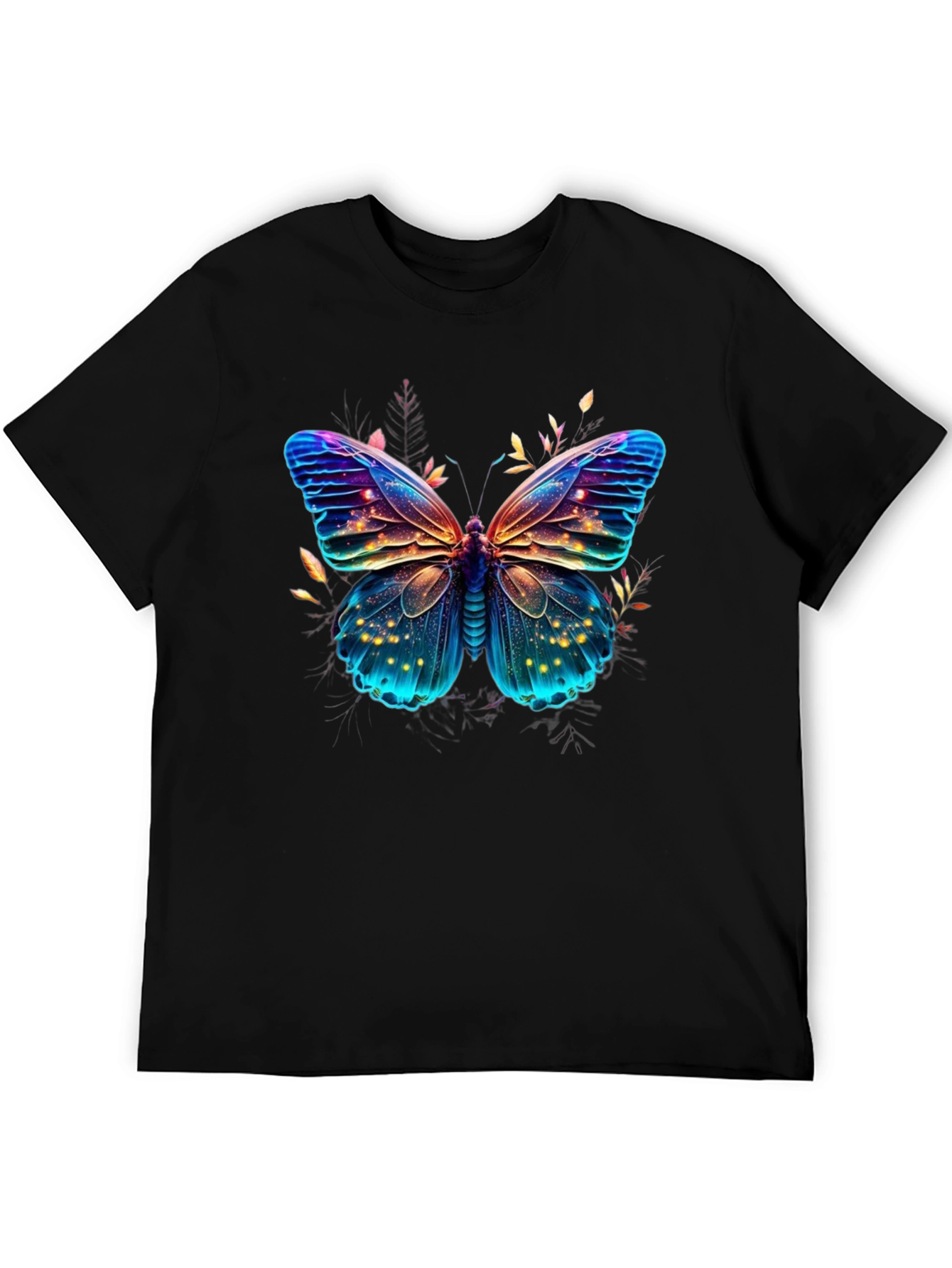 Butterfly Graphic Print Mens T-Shirt
