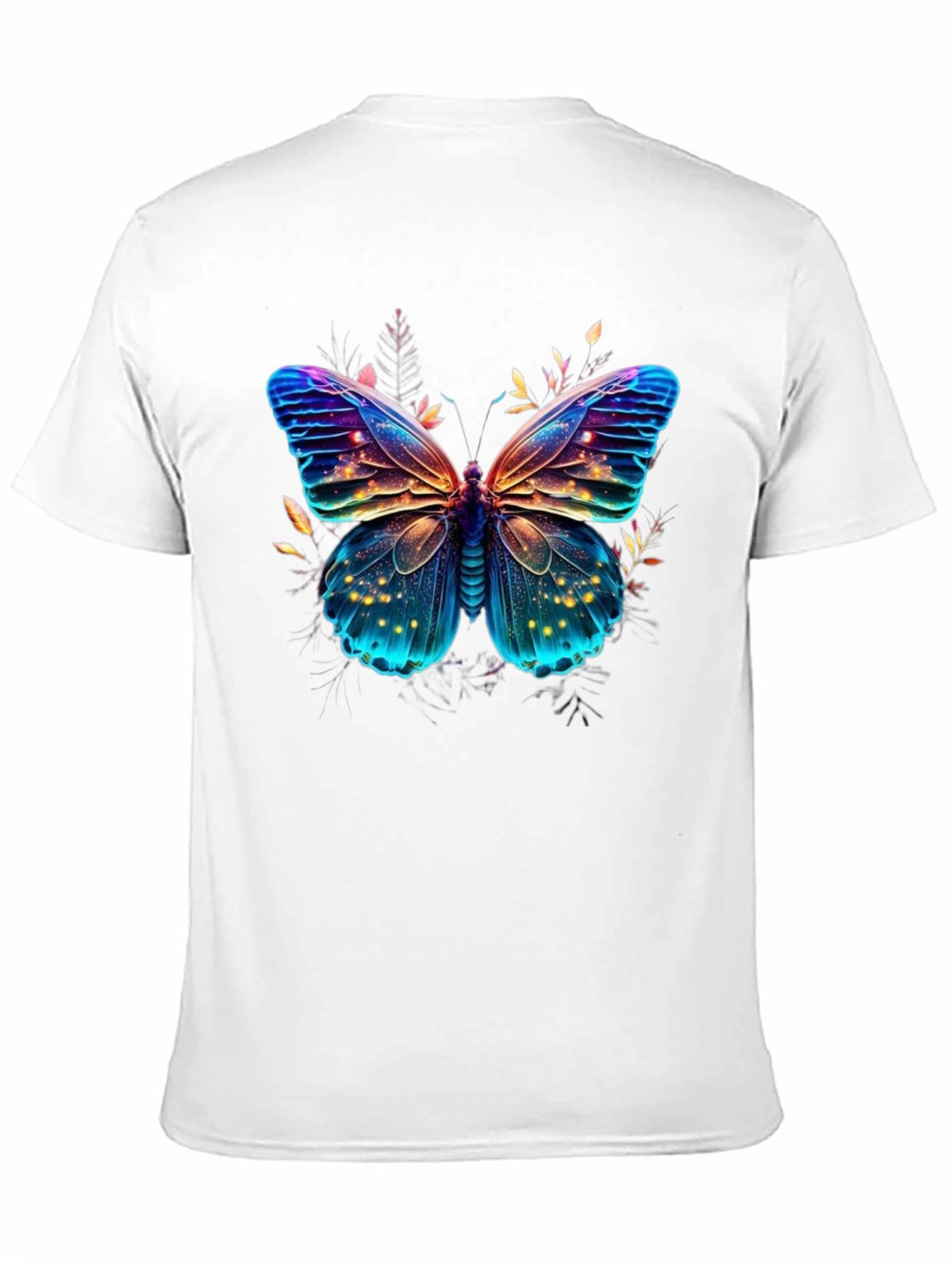 Butterfly Graphic Print Mens T-Shirt