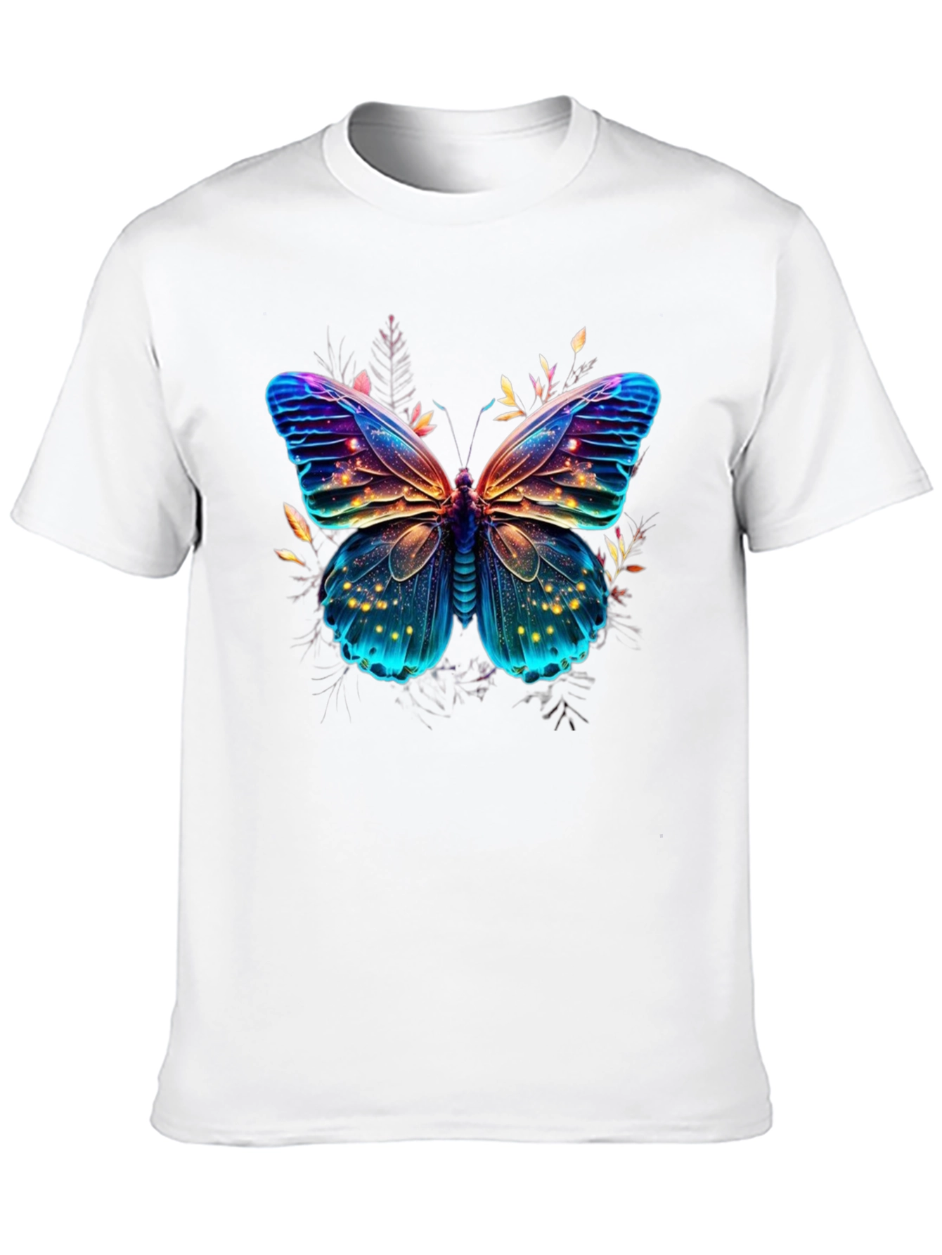 Butterfly Graphic Print Mens T-Shirt