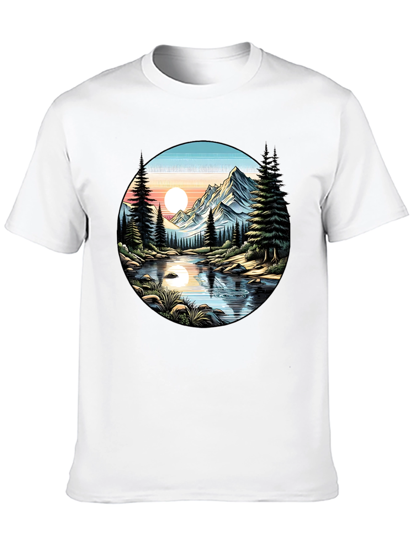 Mountain River Graphic Tee