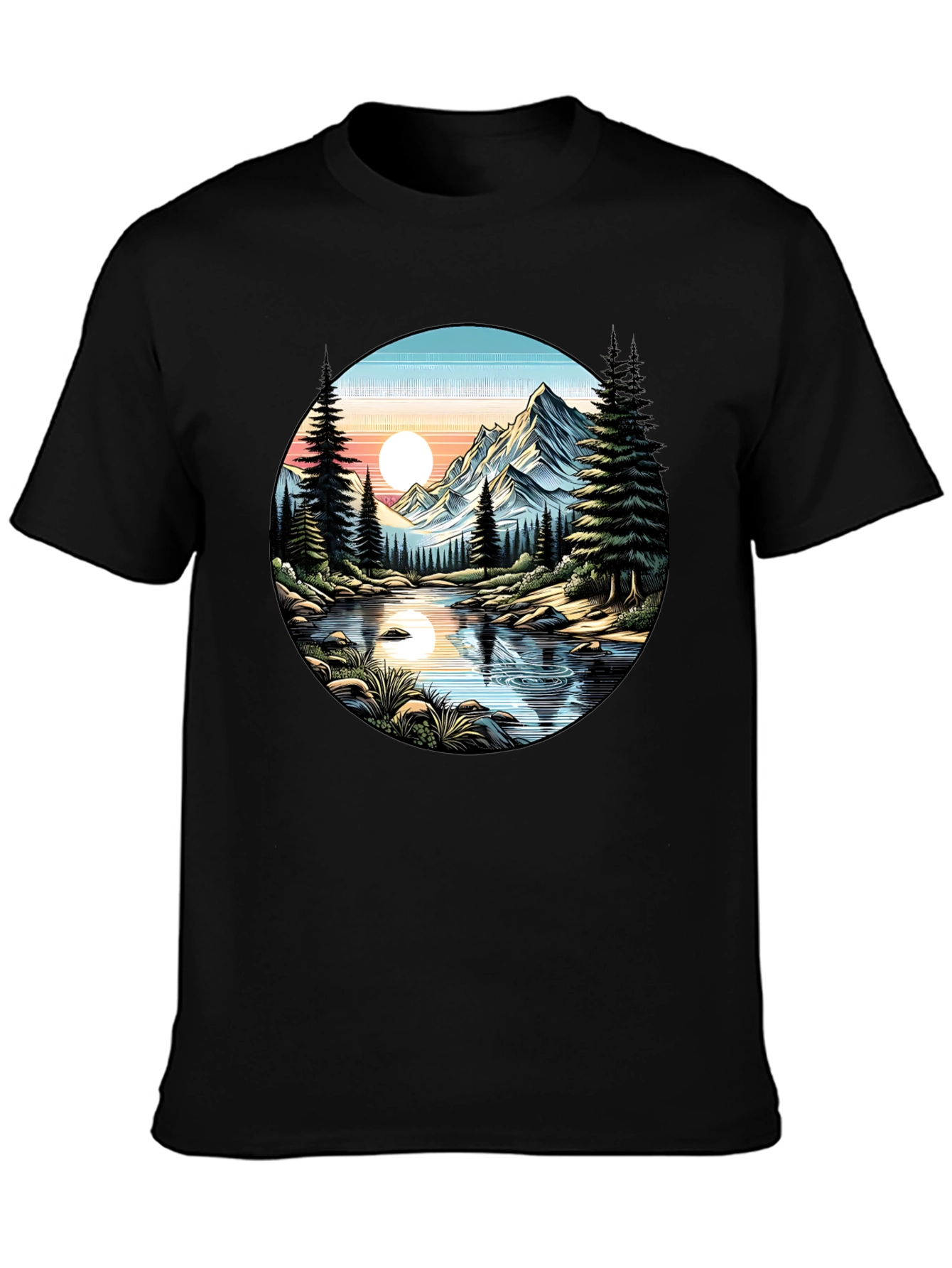 Mountain River Graphic Tee