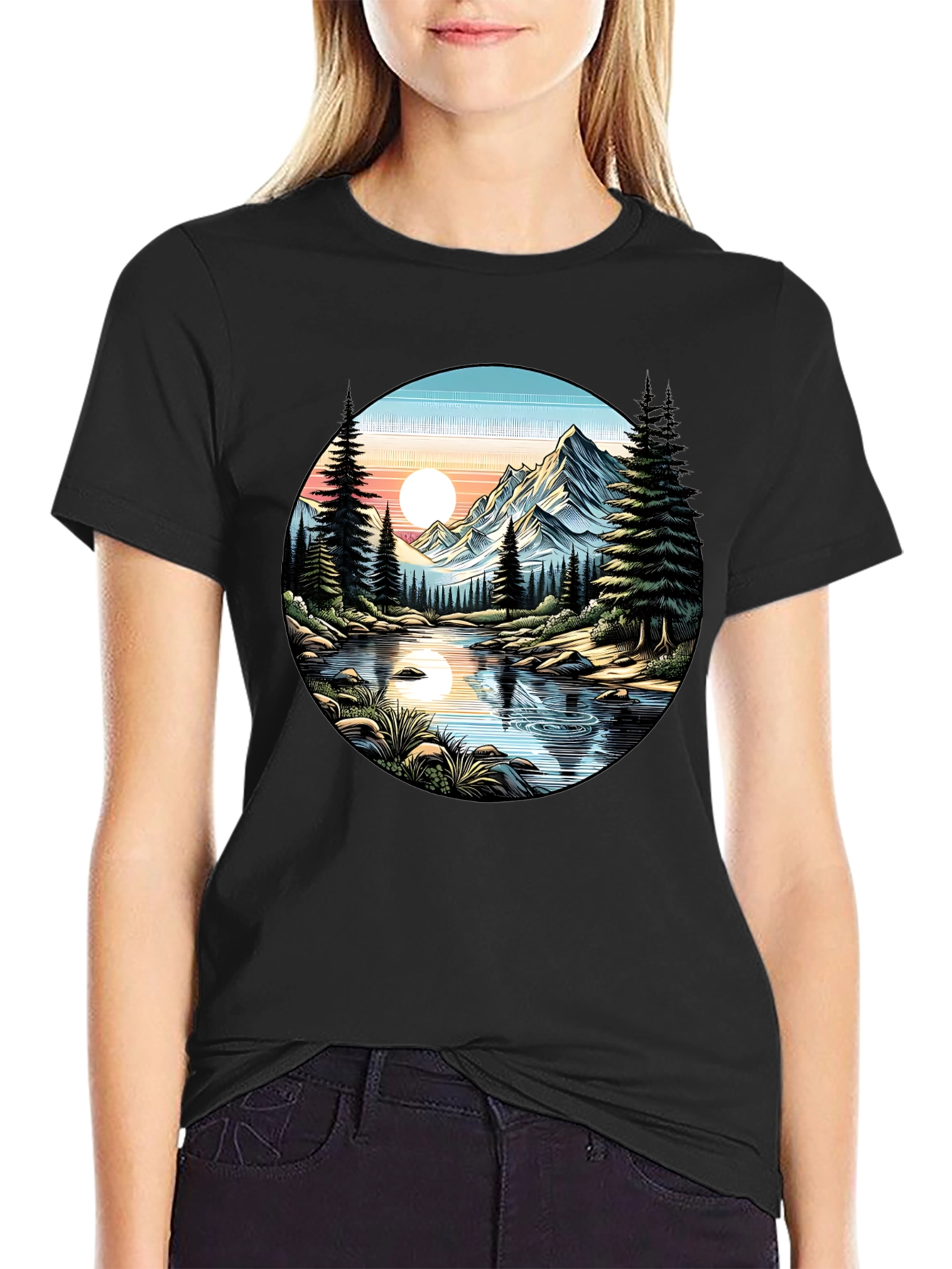 Mountain River Graphic Tee