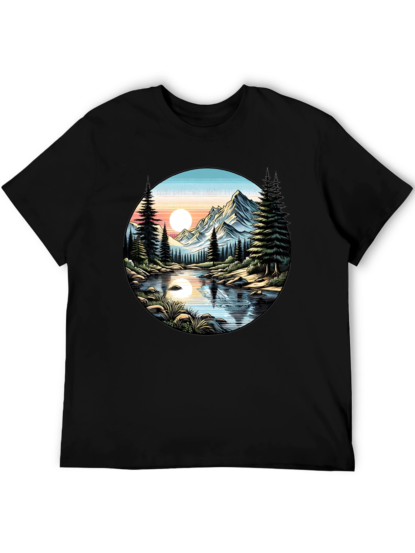 Mountain River Graphic Tee