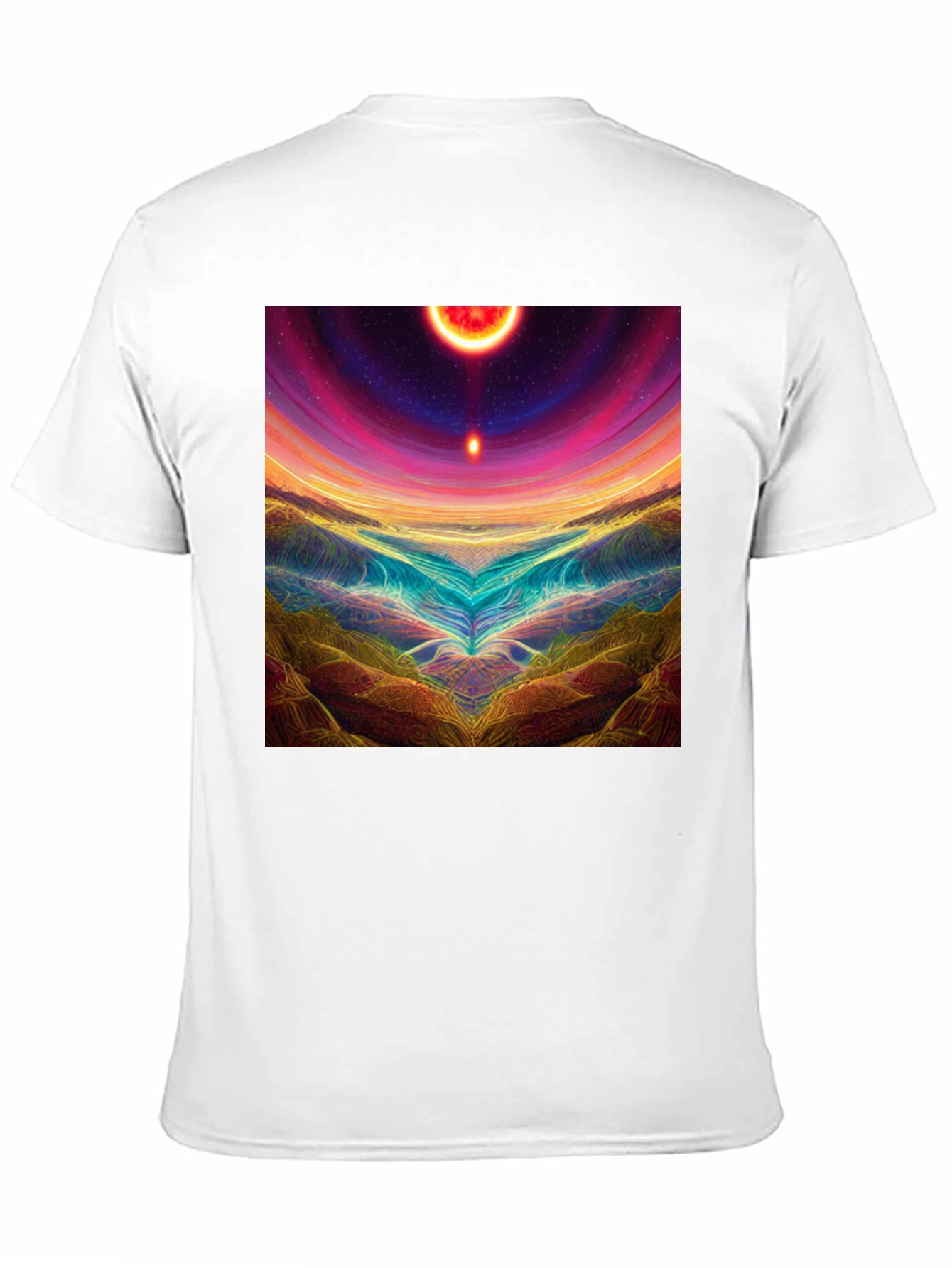 Cosmic Landscape Graphic Tee - Mens Black T-Shirt
