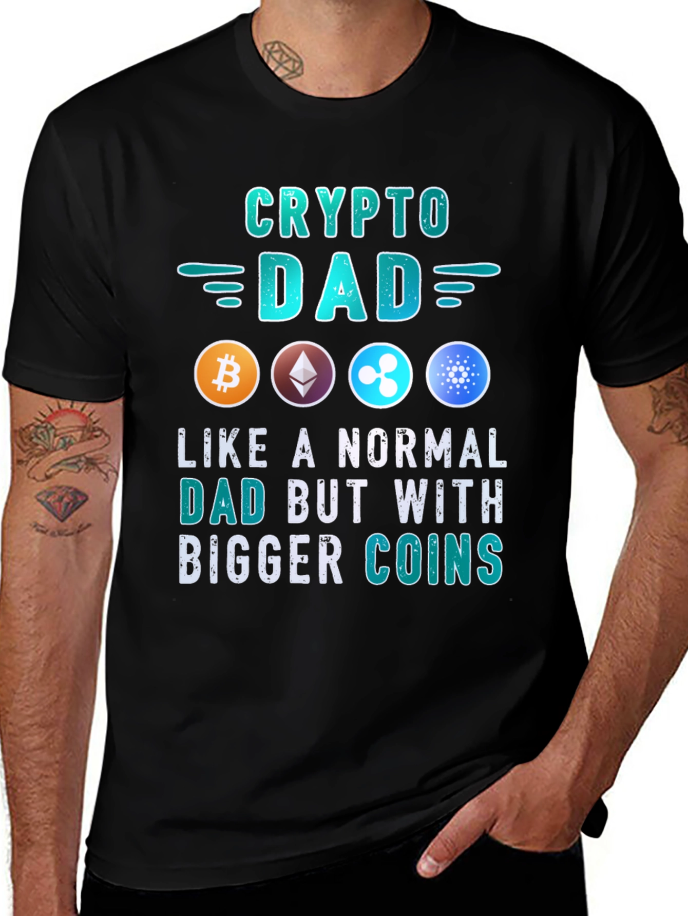Crypto Dad Black T-Shirt
