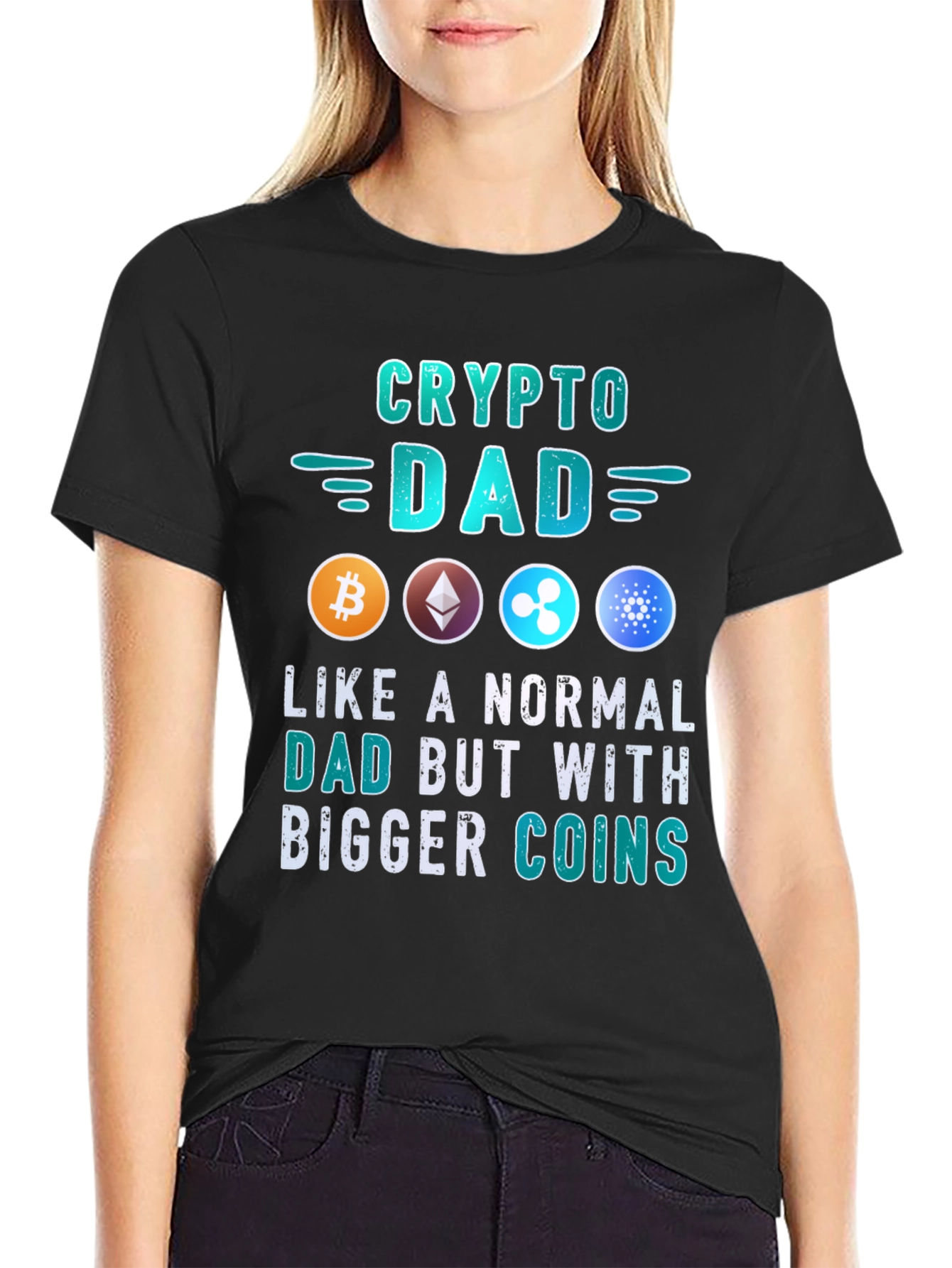 Crypto Dad Black T-Shirt