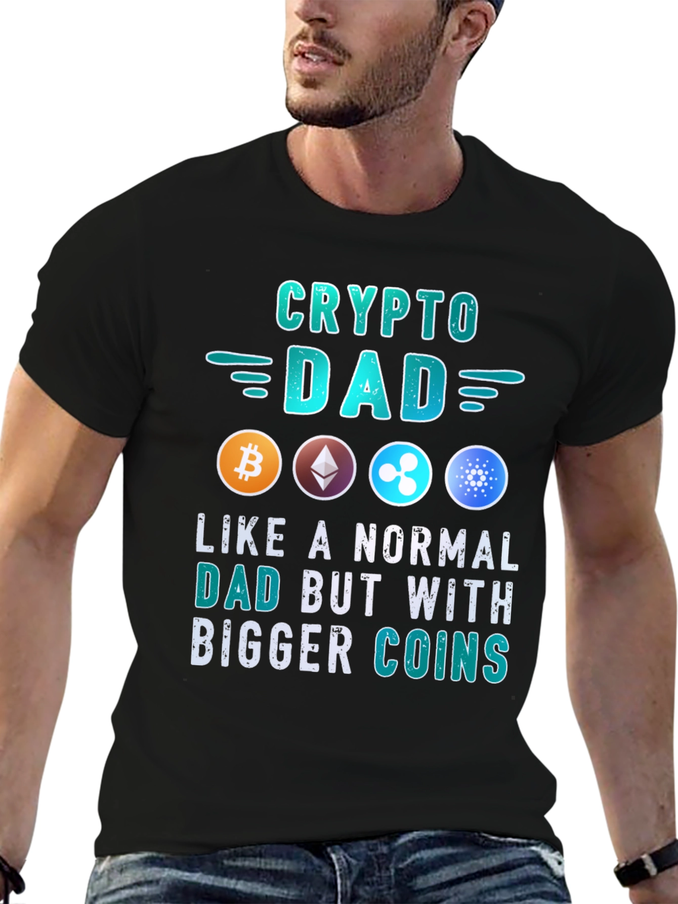 Crypto Dad Black T-Shirt