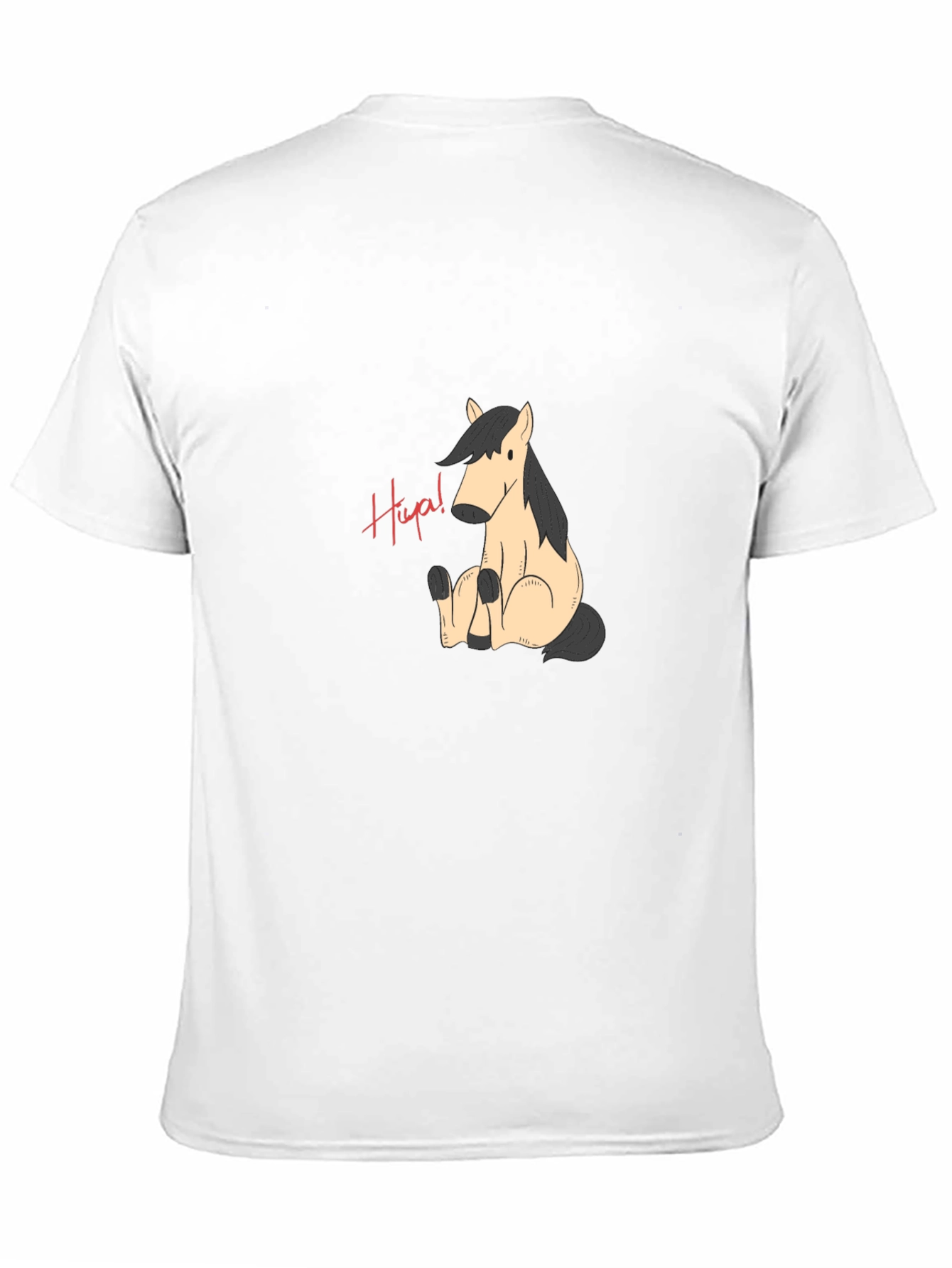 Hiya! Horse Graphic Black T-Shirt