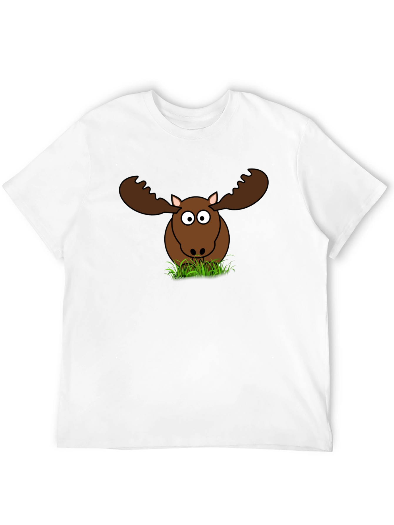 Funny Moose Graphic T-Shirt - Black Cotton Tee