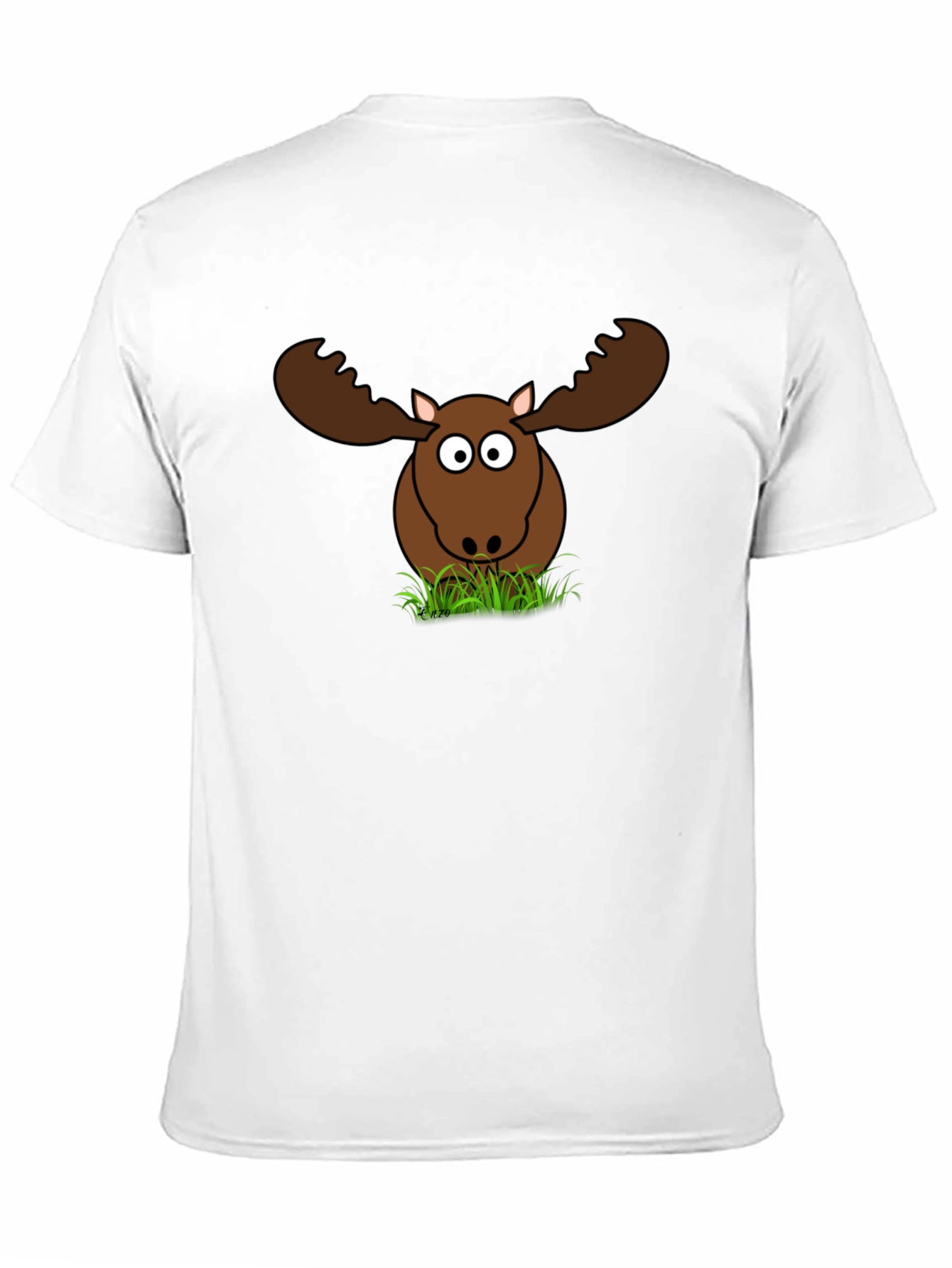 Funny Moose Graphic T-Shirt - Black Cotton Tee