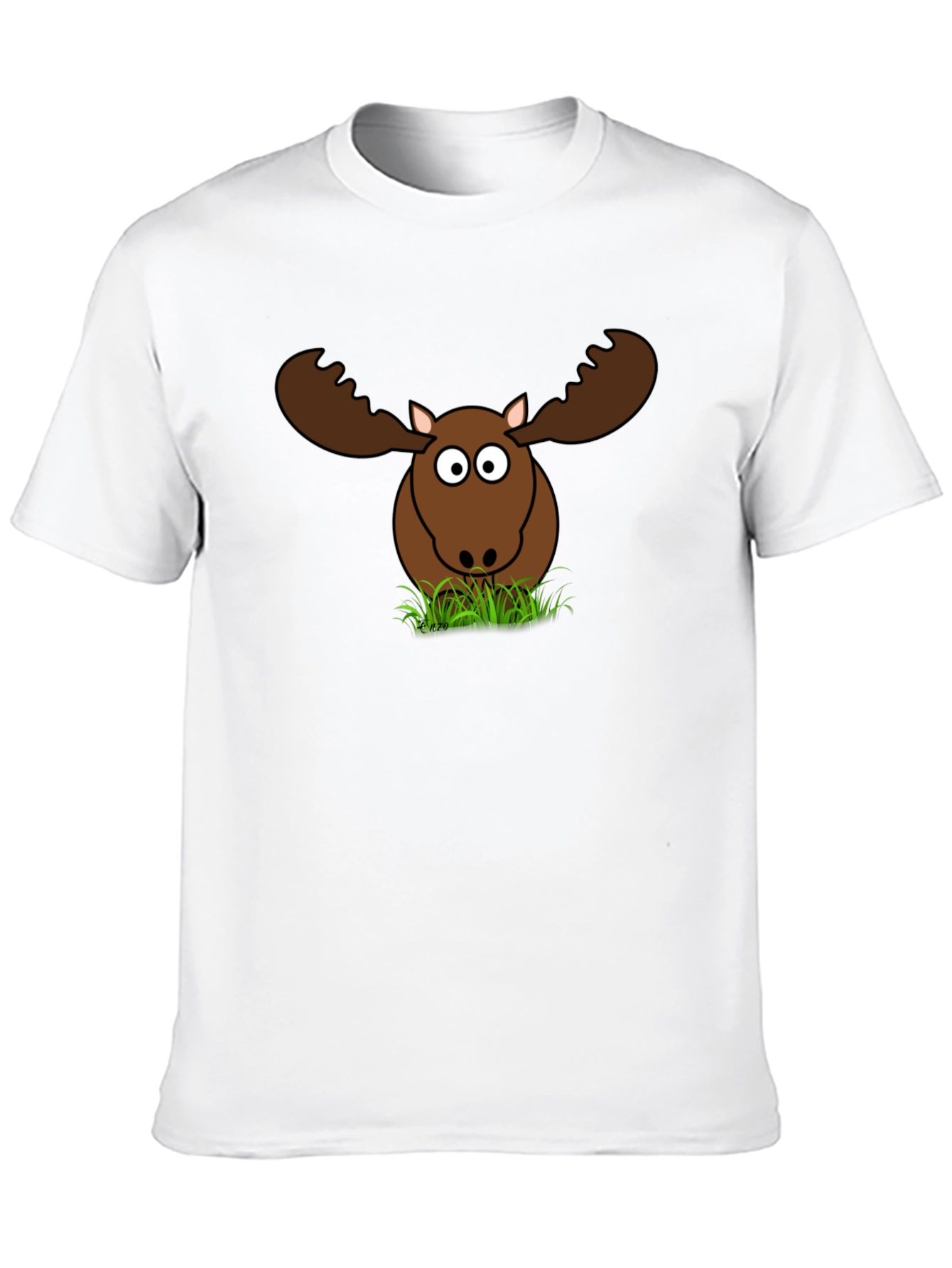 Funny Moose Graphic T-Shirt - Black Cotton Tee