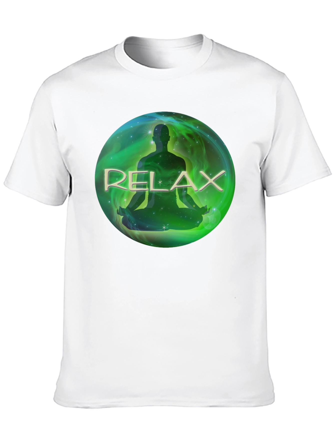 Relax Meditation T-Shirt - Black Soft Fabric
