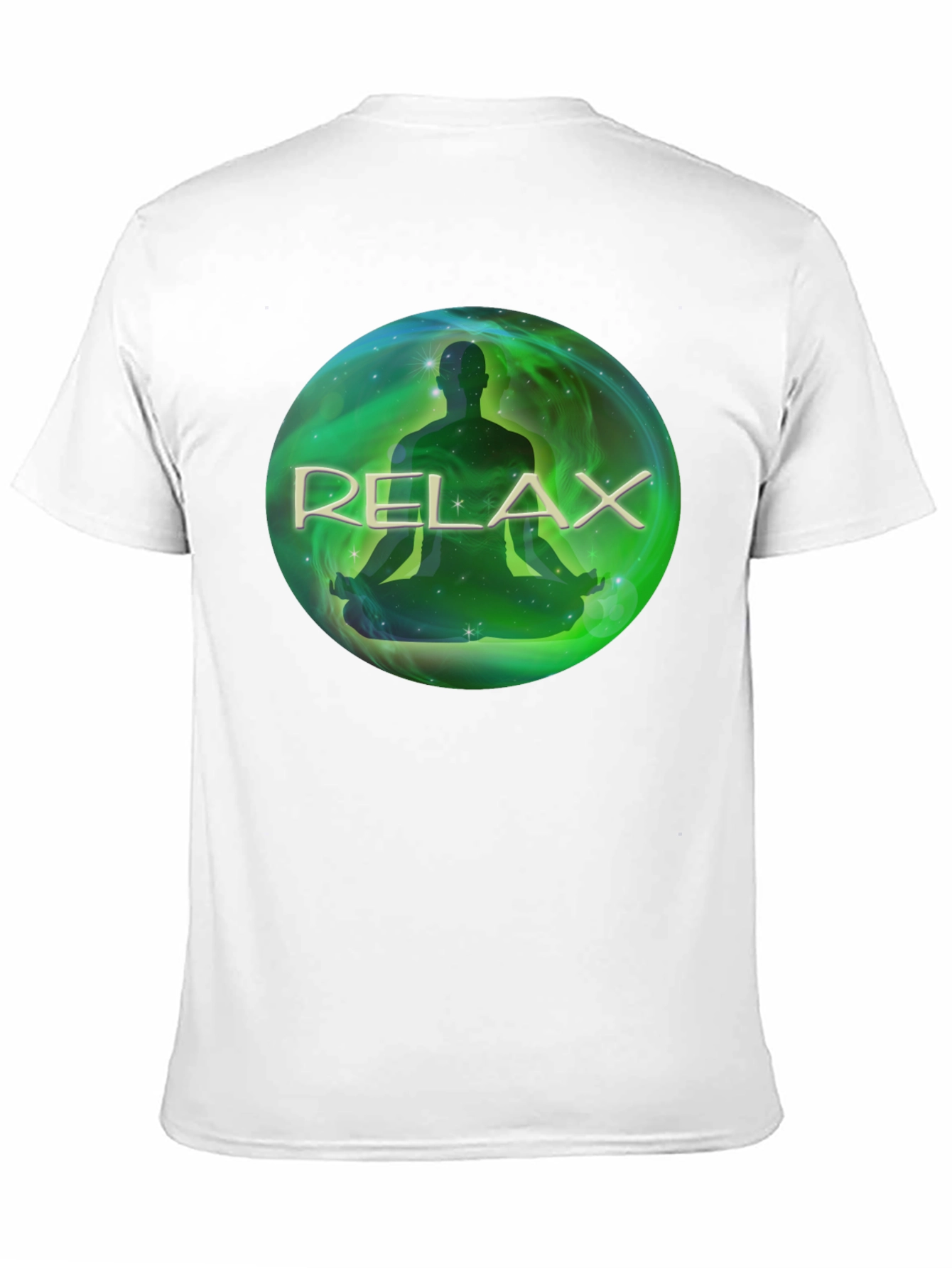 Relax Meditation T-Shirt - Black Soft Fabric