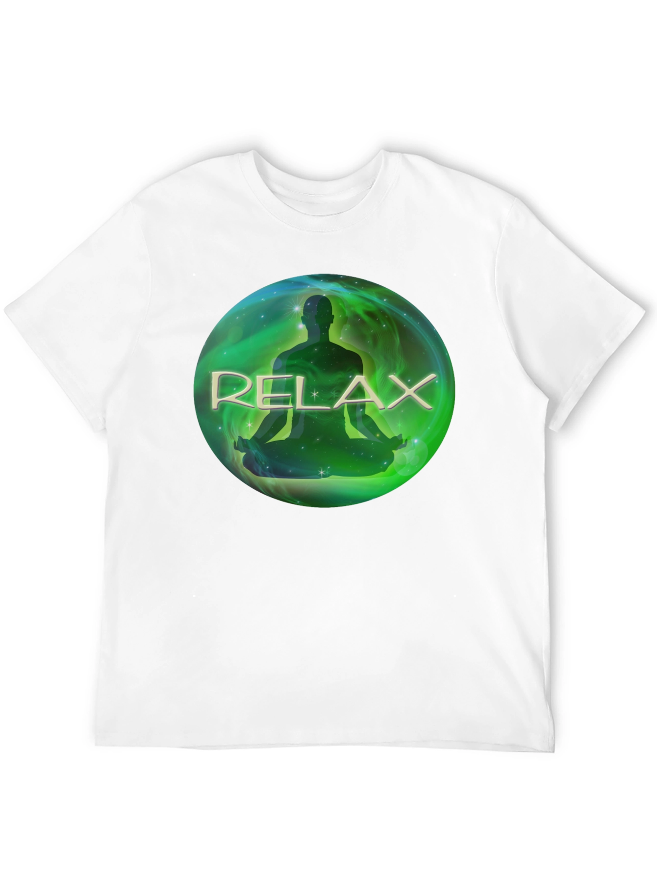 Relax Meditation T-Shirt - Black Soft Fabric