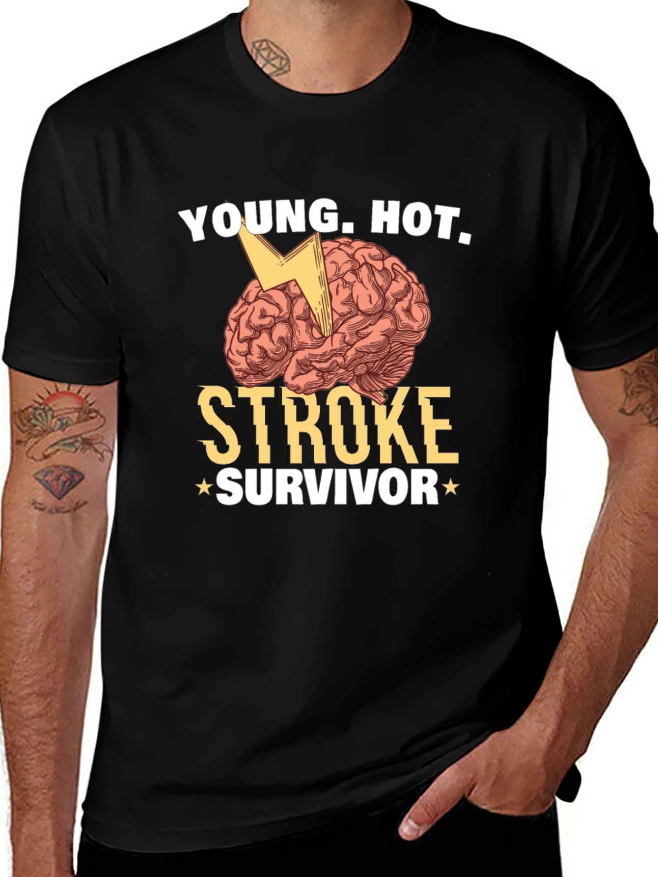 Young Hot Stroke Survivor Graphic T-Shirt