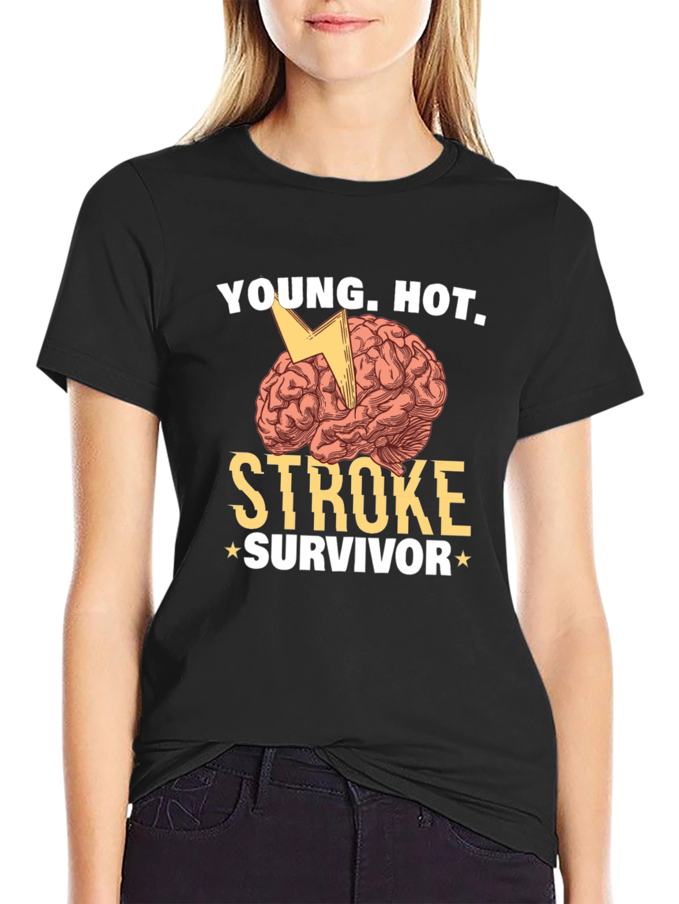 Young Hot Stroke Survivor Graphic T-Shirt