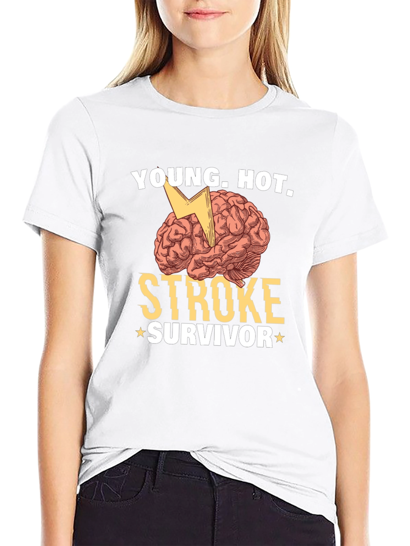 Young Hot Stroke Survivor Graphic T-Shirt