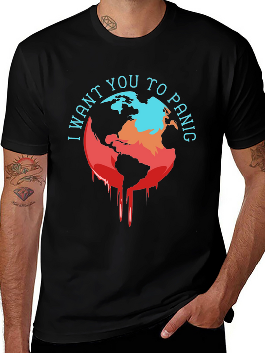 Distressed Earth Graphic Tee - Climate Panic