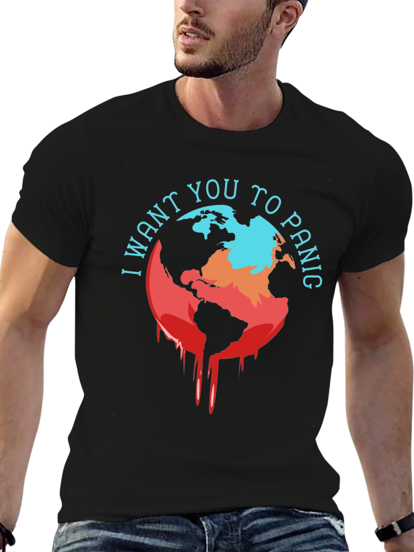 Distressed Earth Graphic Tee - Climate Panic
