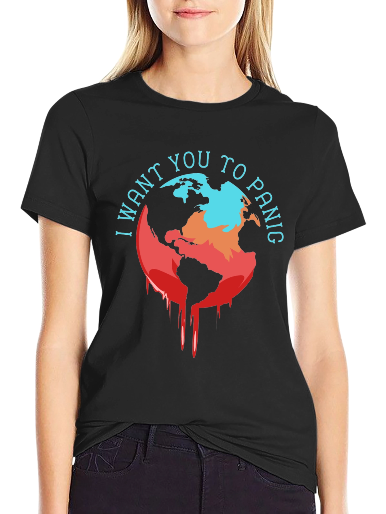 Distressed Earth Graphic Tee - Climate Panic