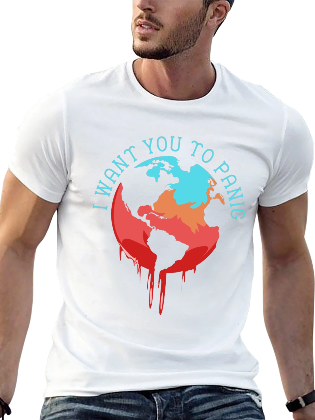 Distressed Earth Graphic Tee - Climate Panic
