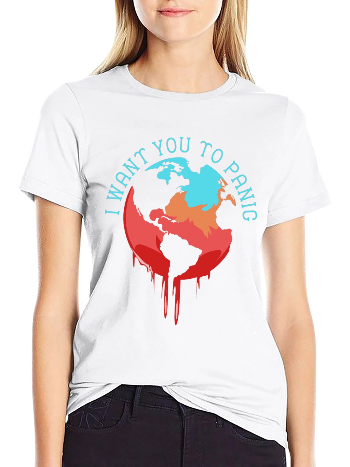 Distressed Earth Graphic Tee - Climate Panic