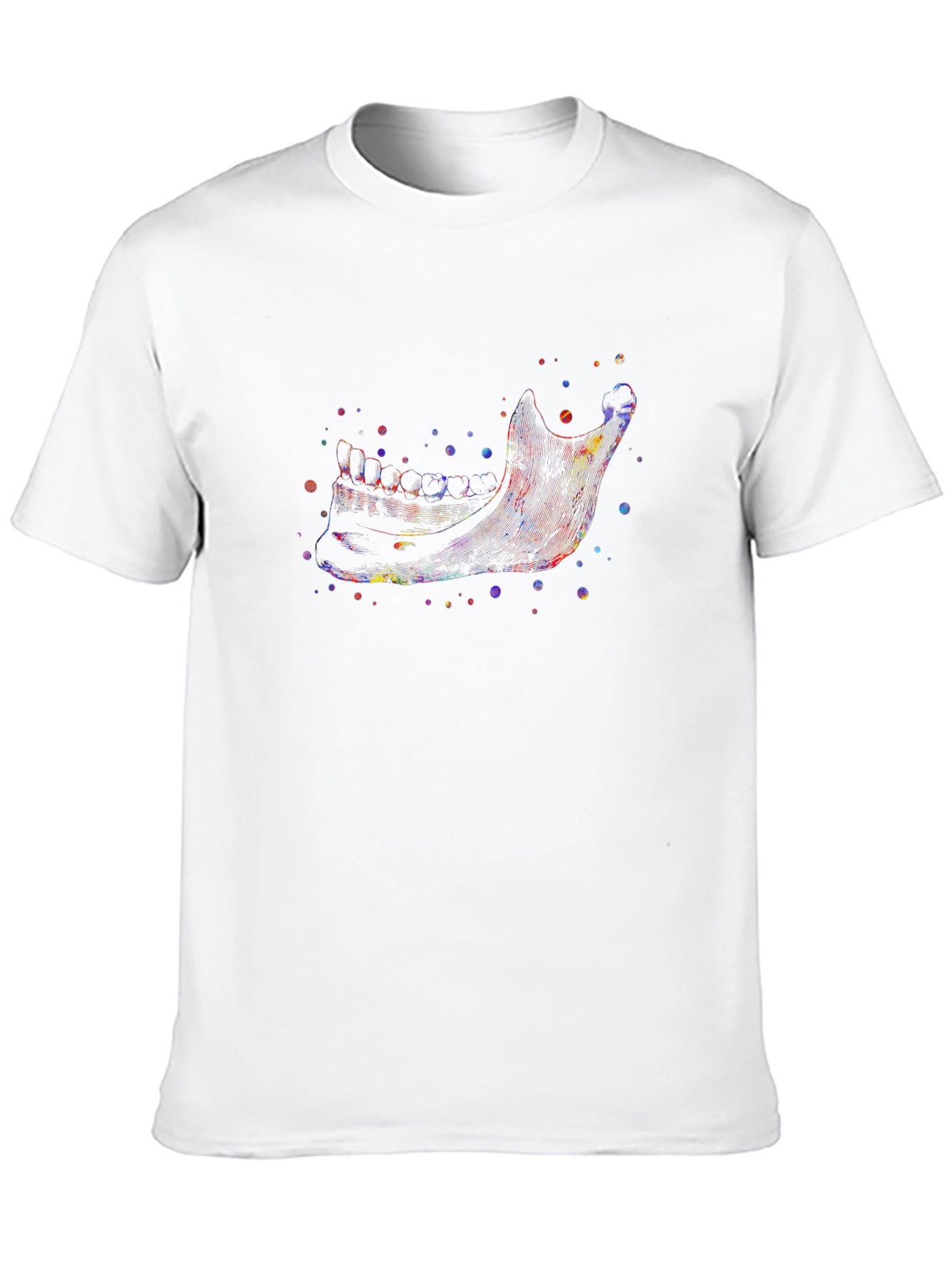 Anatomical Jawbone Graphic T-Shirt - Black