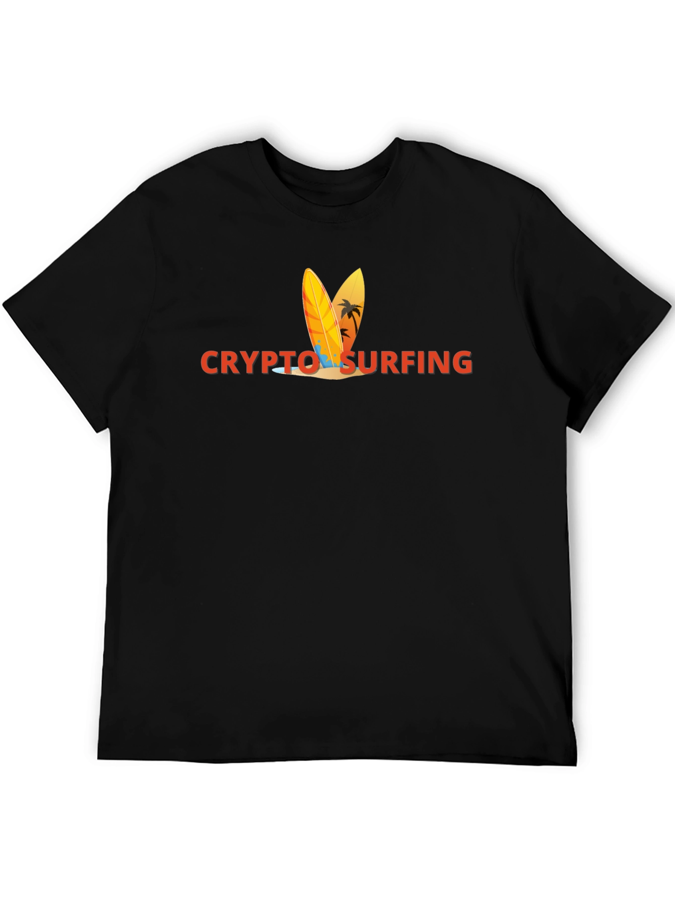 Crypto Surfing Graphic T-Shirt